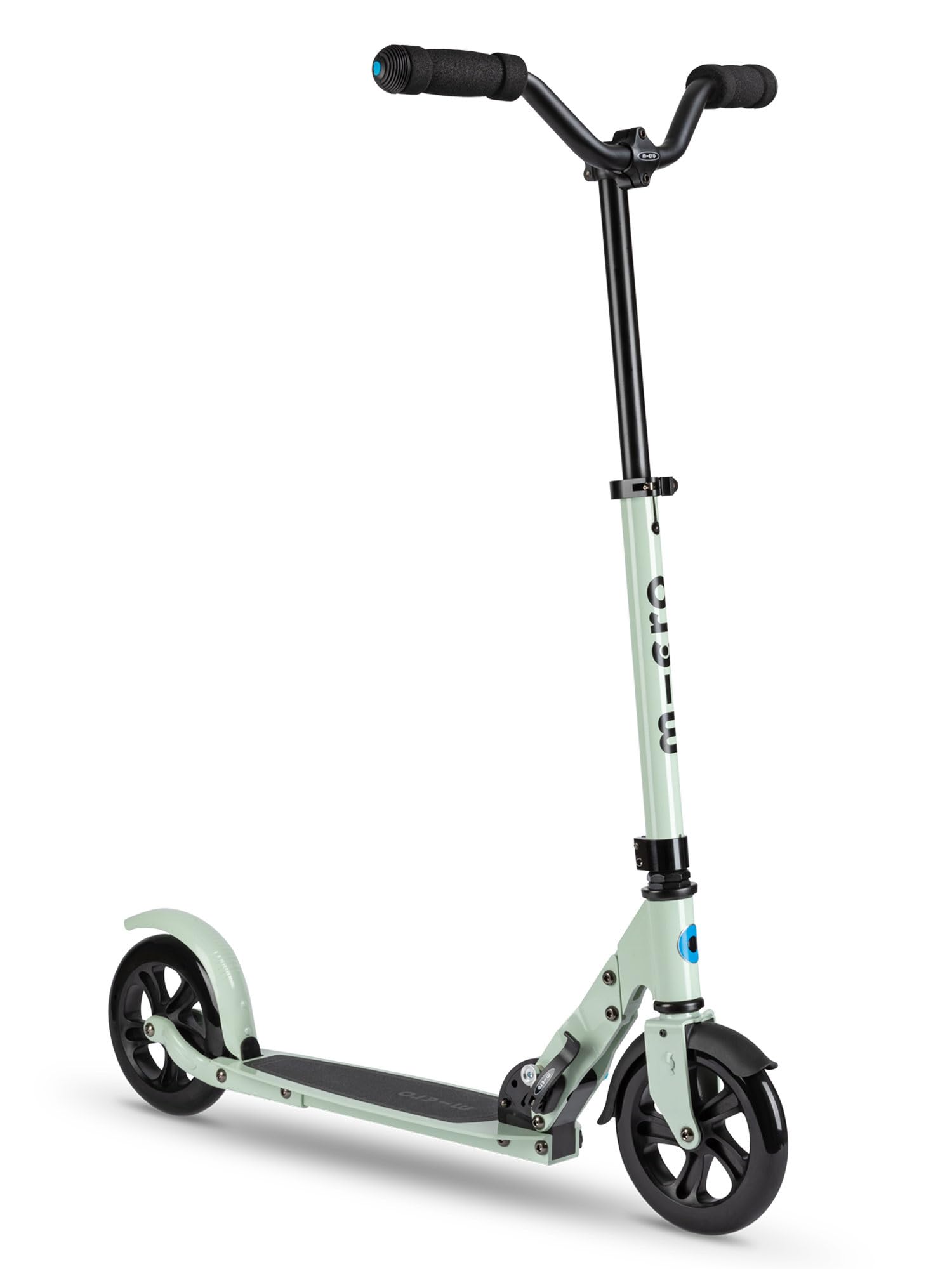 Micro Kickboard - Speed Deluxe Foldable Scooter, 180 mm 2-Wheeled, Adjustable Handlebars, Smooth, Quiet Ride, for Teens and Young Adults (Clay)