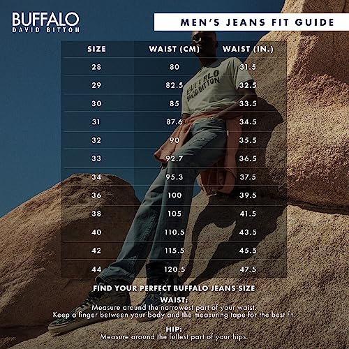 Buffalo David Bitton Men's Skinny Max Jeans, Grey, 40W x 34L
