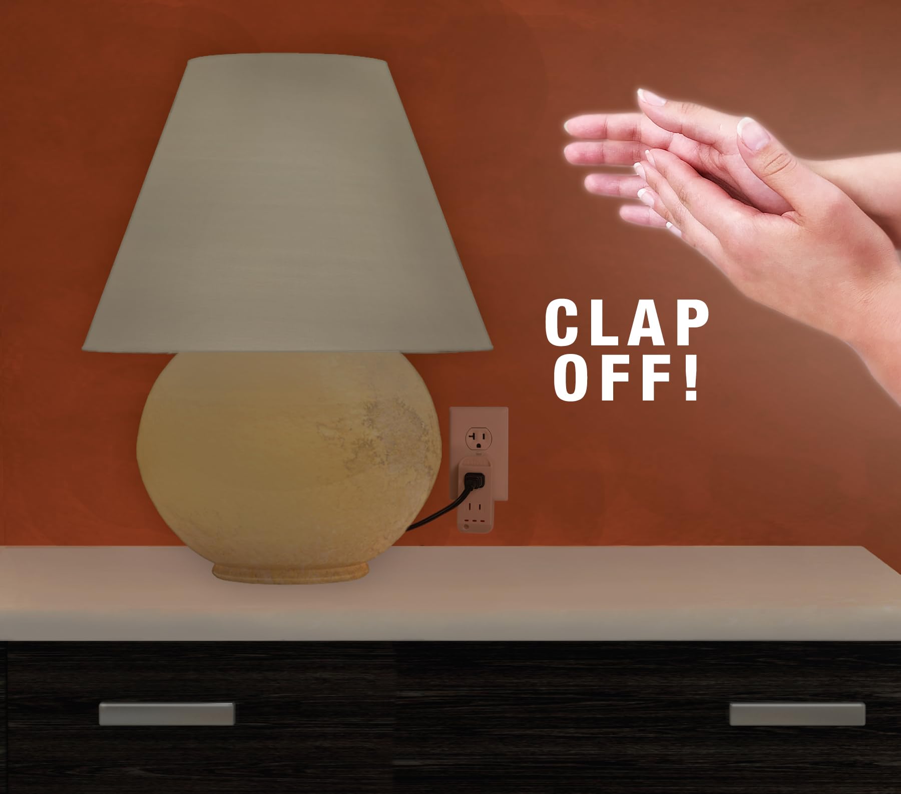 Clapper The Original Home Automation Sound Activated Device, On/Off Light Switch, Clap Detection, As Seen On TV