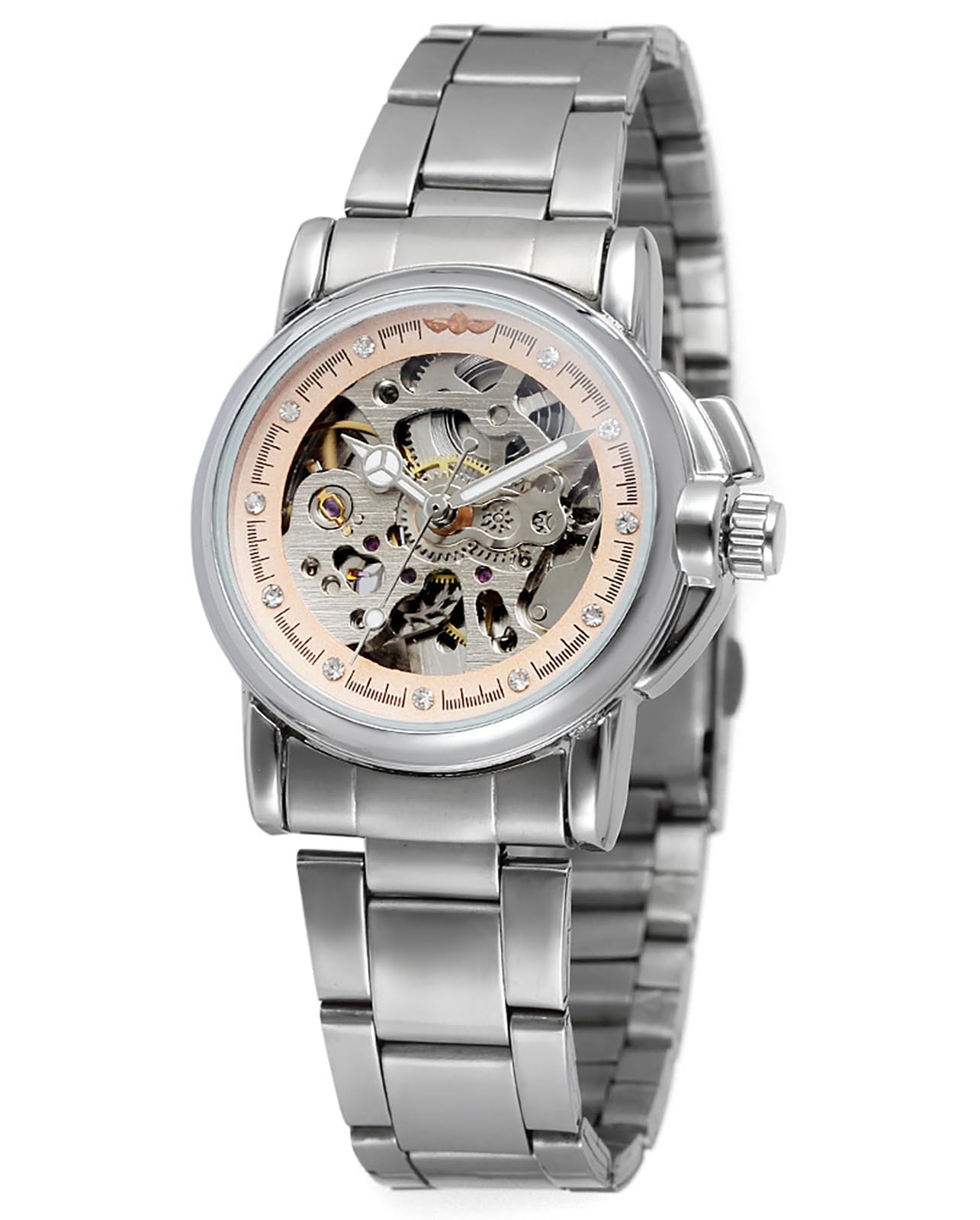 BESTKANG Womens Watch Automatic Mechanical Waterproof Fashion and Leisure Watches for Women (Silver)