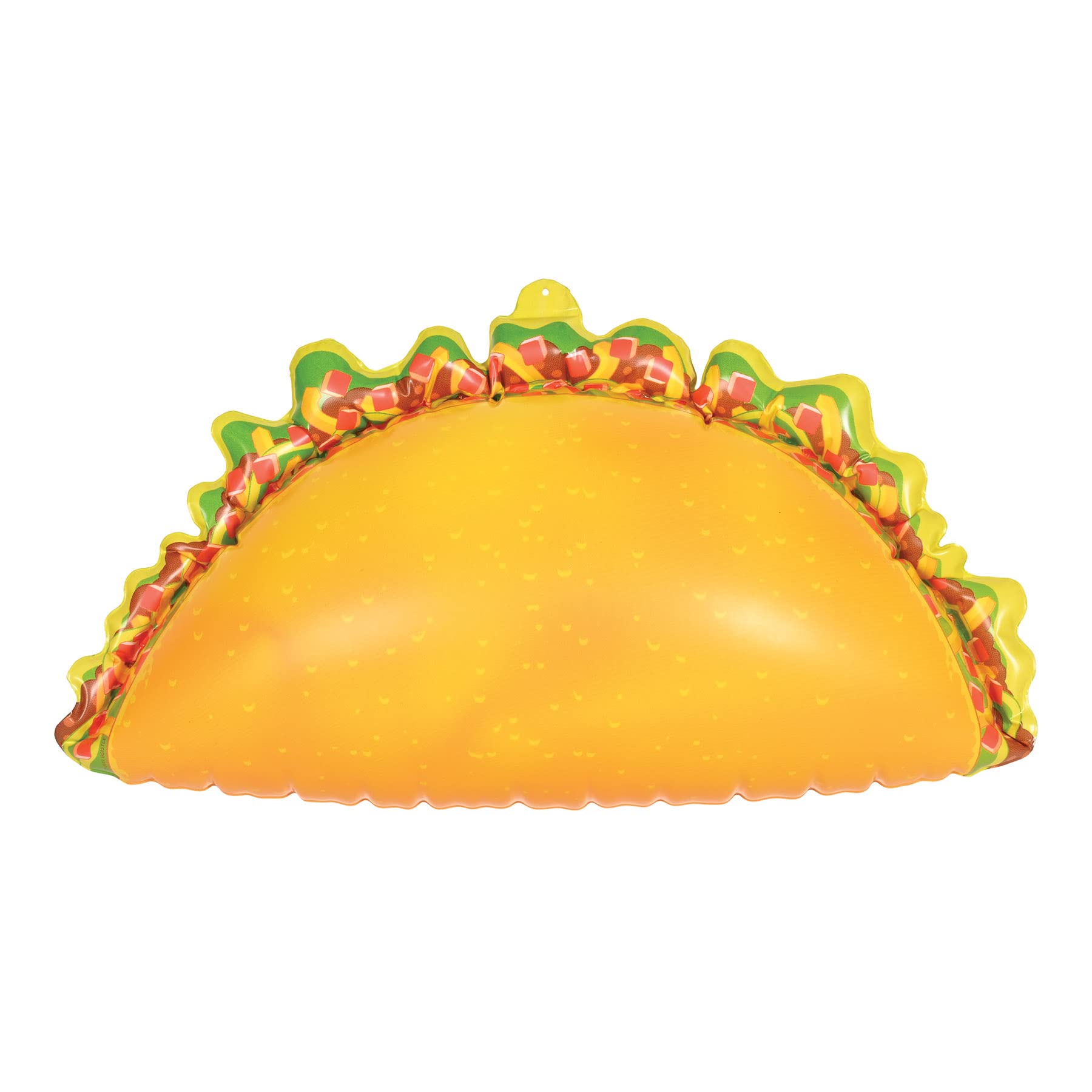 Beistle 9" x 16" Large Inflatable Taco Decoration Blow Up Accessories For Mexican Theme Cinco De Mayo Fiesta Party Supplies, Multicolor