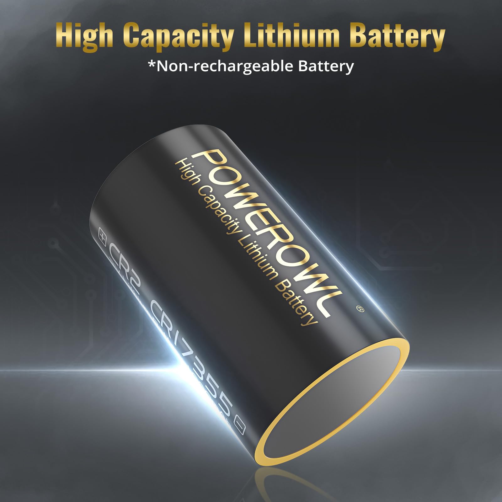 POWEROWL CR2 3V Lithium Battery, 6 Pack High Capacity CR15h270 CR 2 C2 3 Volt Batteries Cell, Long Lasting Power