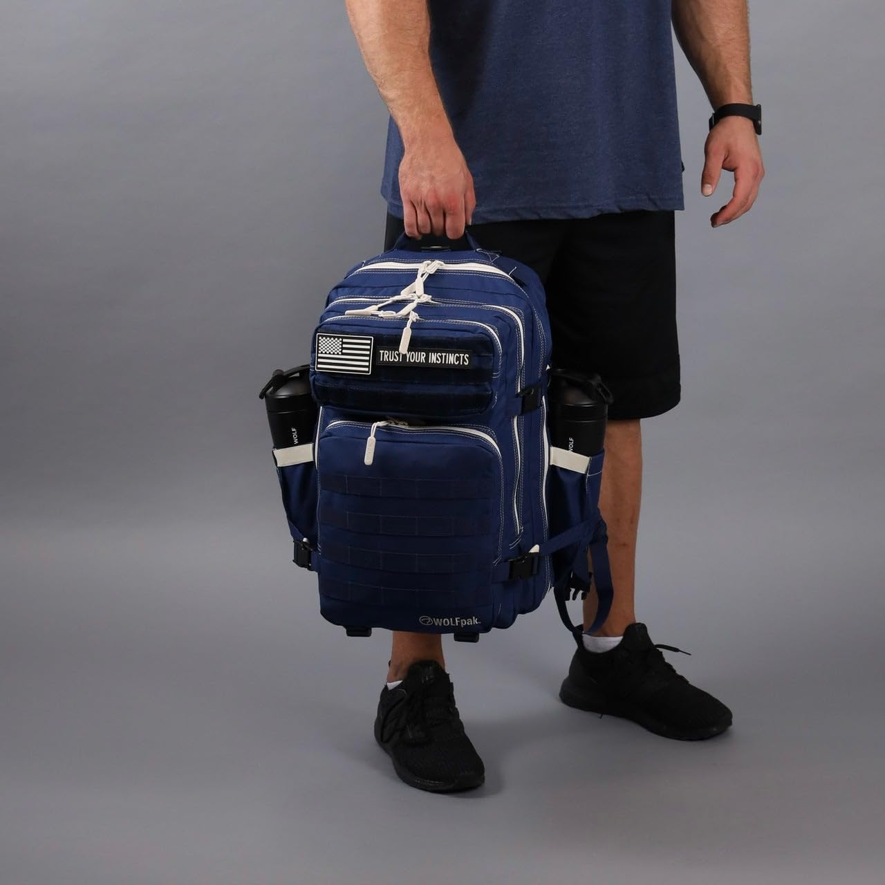 WOLFpak 45L Backpack (Varsity Blue) Camping, Hiking, Gym Backpack