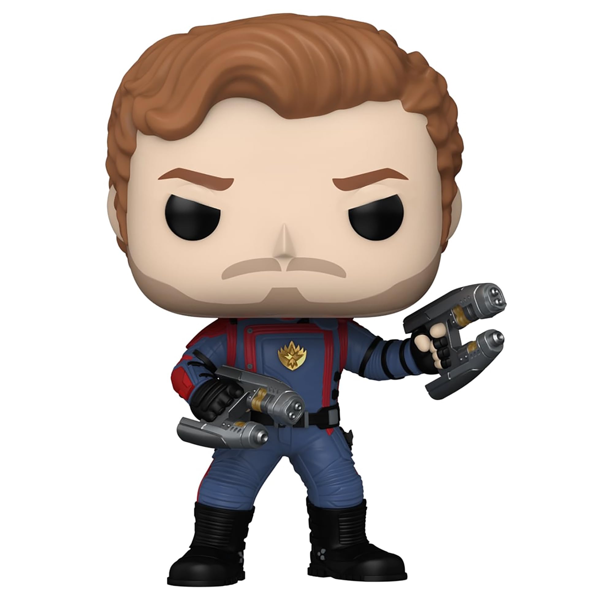 Funko POP Vinyl Marvel: GOTG3 - Star-Lord -Bobblehead, Glow in The Dark Uniform Edges Collectible Figure, Guardians of The Galaxy: Volume 3