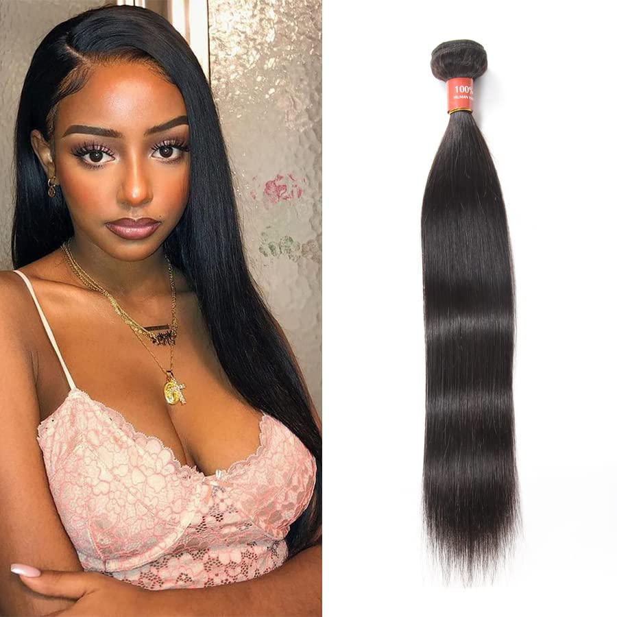 SUIFENGWU 10A Human Hair Bundles 18 18 18 Inch Straight Bundles Human Hair 100% Unprocessed Brazilian Virgin Weave 3 Bundles Double Weft Raw Remy Hair Bundles Deals