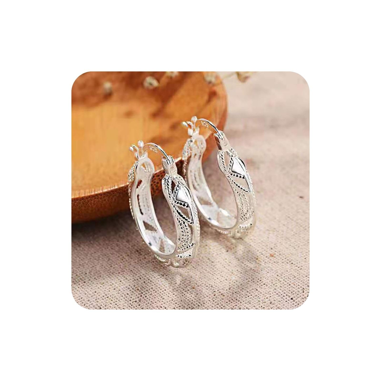 Gifts Under 10 Dollars 925 Sterling Silver Earrings For Women Valentines Day Gifts For Her Deal Of+The Day Prime Today Hoop Earrings Colorful Earrings Birthday Wedding For Her Him Father Mother