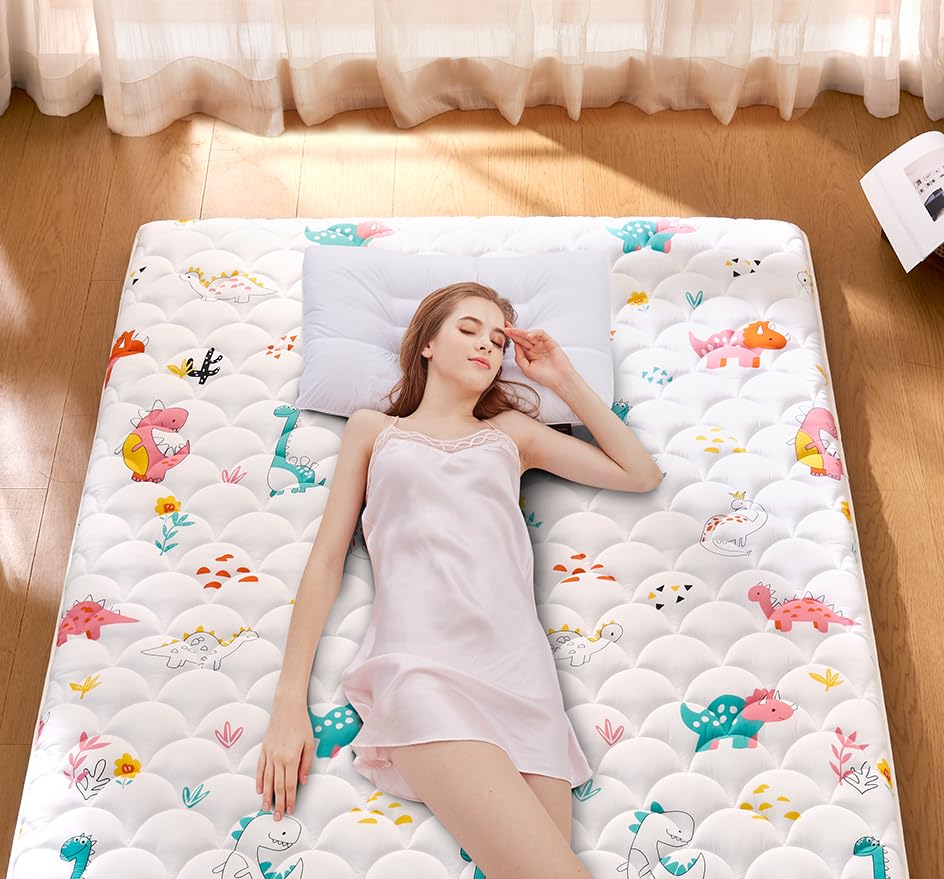 Premium Foam Japanese Floor Mattress Futon Mattress,100% High Density Comfortable Foam, Thicken Tatami Mat Sleeping Pad,Foldable & Portable Kids Adults Sleeping Mats for Guest Room, Dormitory