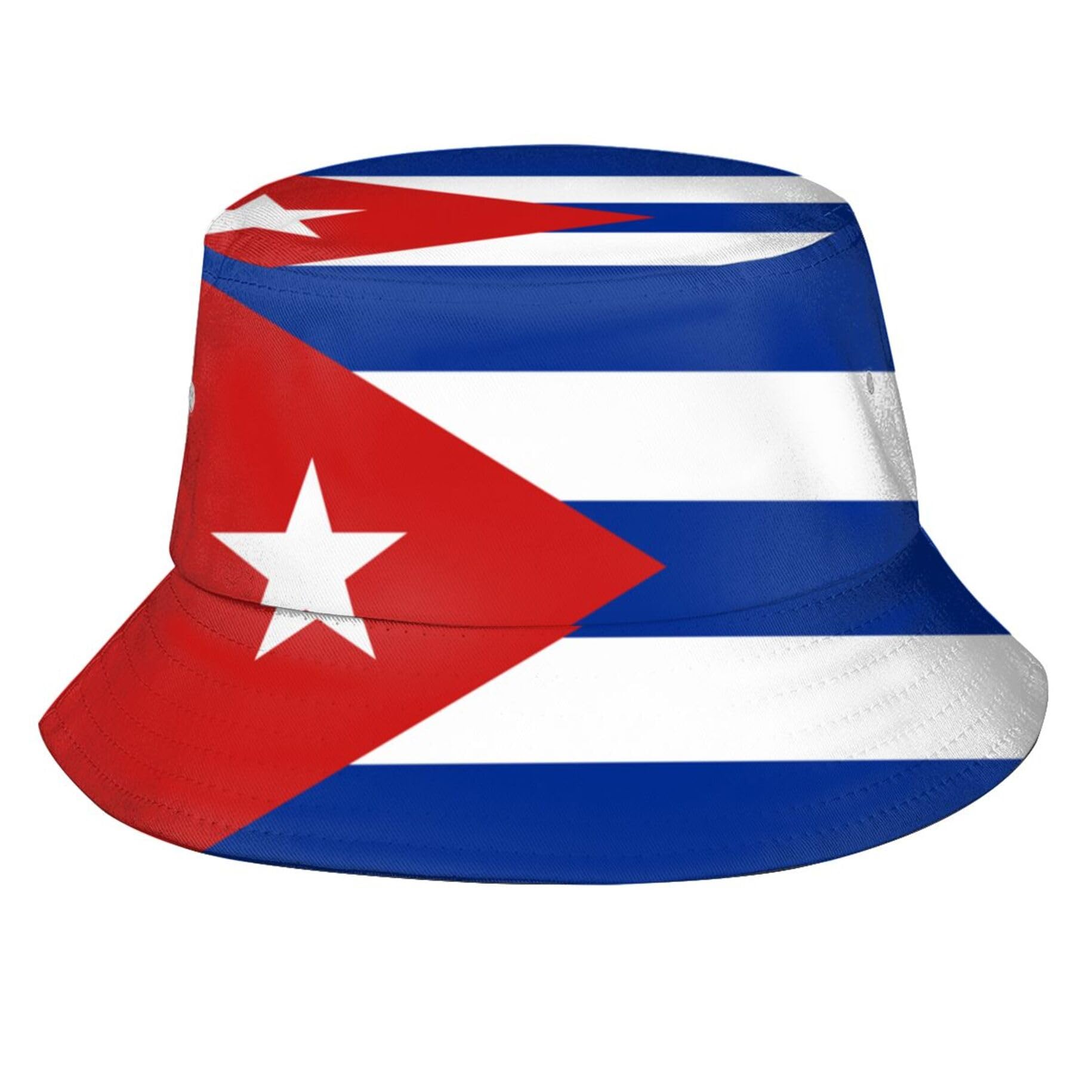 Cuba Flag Bucket Hat for Women Men Cuba Fisherman Hats Outdoor Summer Sun Protection Travel Hiking Caps