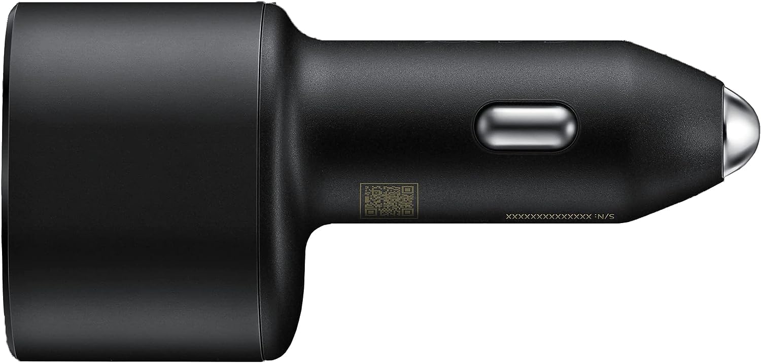 Samsung Super Fast Dual Car Charger (45W+15W) Dual Ports USB-C & USB-A - Black - EP-L5300XBEGWW