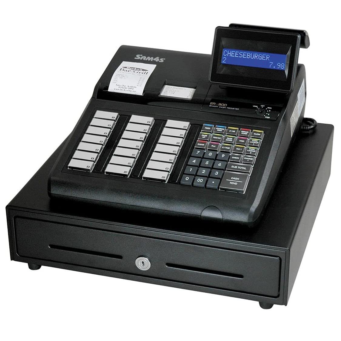 SAM4s ER-945 Cash Register with raised keyboard, with receipt and journal printers