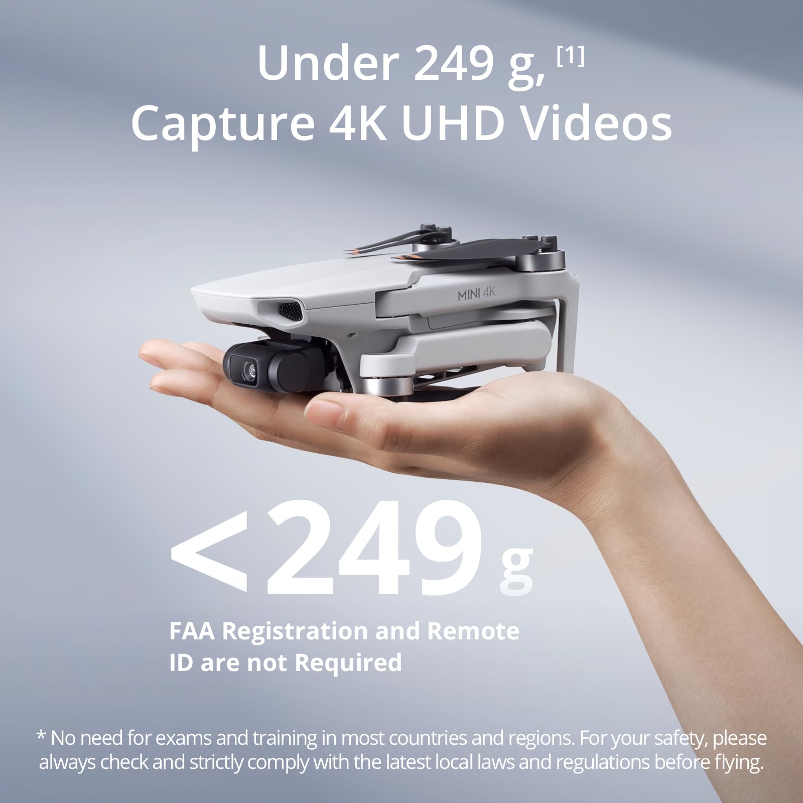 DJI Mini 4K Fly More Combo, Drone with 4K UHD Camera for Adults, Under 249 g, 3-Axis Gimbal Stabilization, 10km Video Transmission, Auto Return, 3 Batteries for 93-Min Max Flight Time, QuickShots