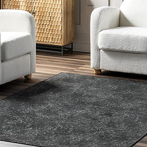 nuLOOM Elspeth Casual Faded Machine Washable Accent Rug, 3x5, Navy