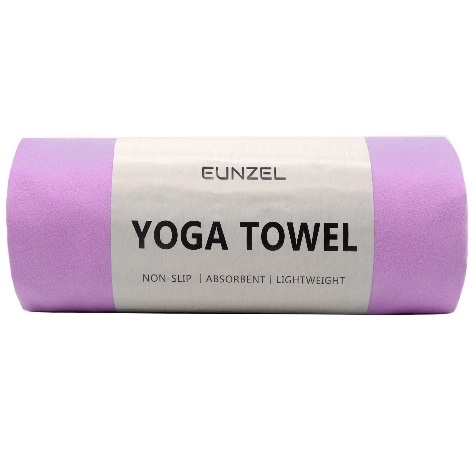 Eunzel Hot Yoga Towel Non Slip Yoga Mat Towel Non-Slip Sweat Absorbent Microfiber Towel for Hot Yoga, Pilates and Workout 72" x 26.5", Purple