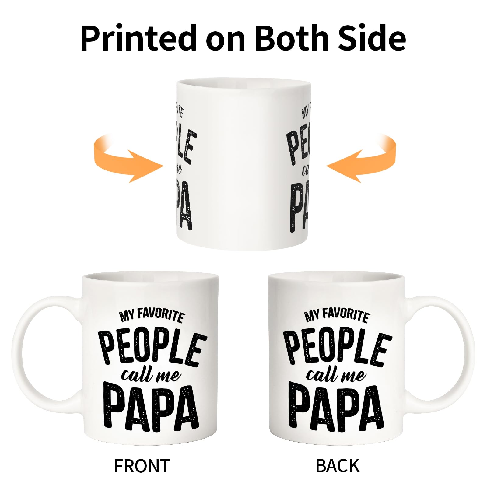 Fathers Day Dad Gifts from Daughter Son Wife,11 OZ Funny Coffee Mug Personalized Gifts for Dad Papa Grandpa Step Dad Husband,First Fathers Day Dad Gifts for New Dad,Dad Gifts for Birthday Anniversary