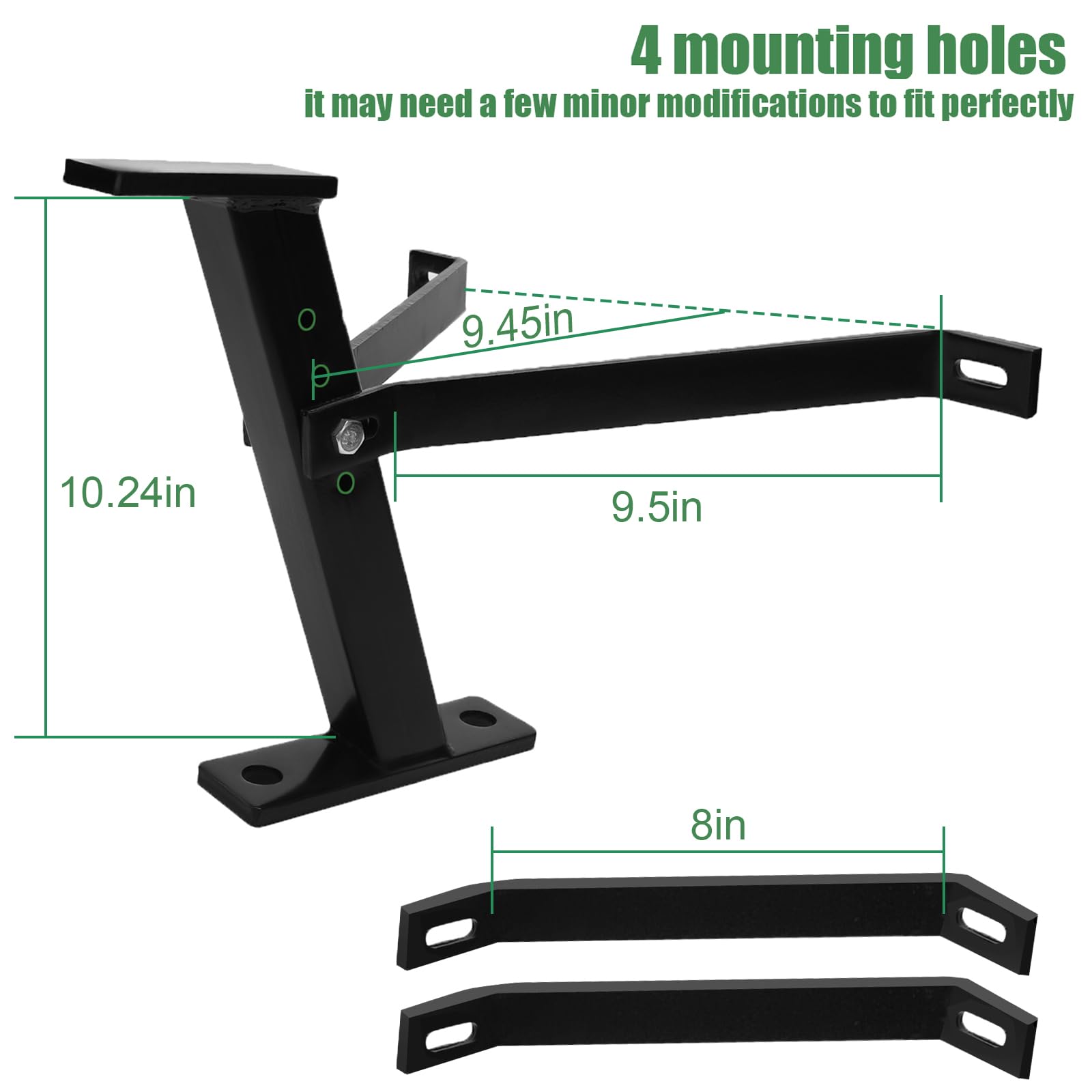 Eapele Trailer Hitch for Lawn Mower, Garden Tractor Trailer Hitch, Solid Iron Construction, Compatible with John Deere Ariens Cub Cadet Poulan Pro Husky Husqvarna Craftsman Riding Mower