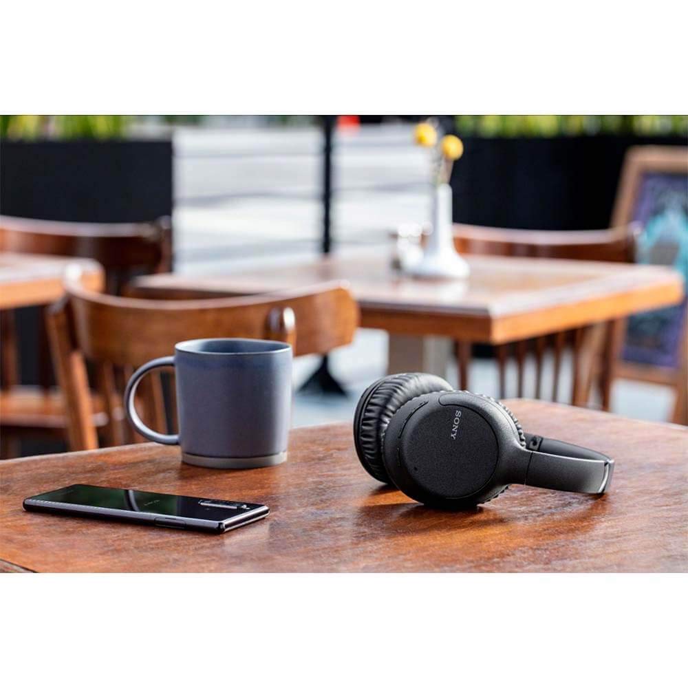 Sony Noise Cancelling Headphones WHCH710N: Wireless Bluetooth Over the Ear Headset with Mic for Phone-Call, Black