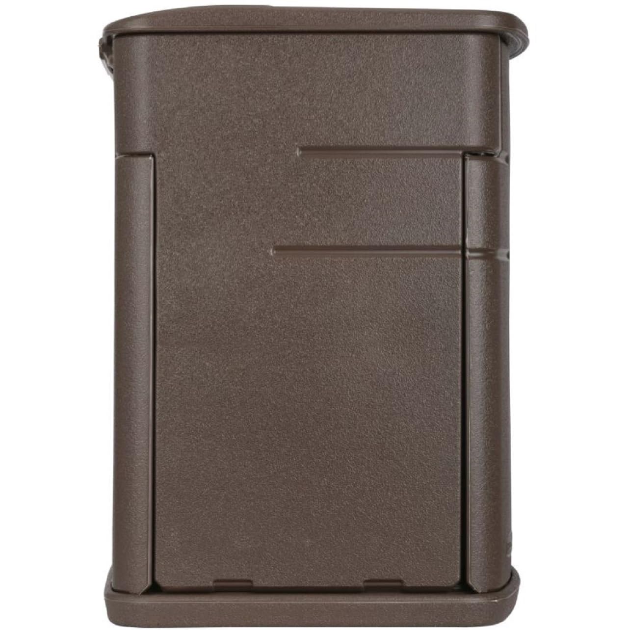 Rubbermaid Small Resin Outdoor Storage Deck Box (19 Gal), Weather Resistant, Brown, Deck Organization for Home/Small Garden Tools/Grilling Accessories/Pool Supplies