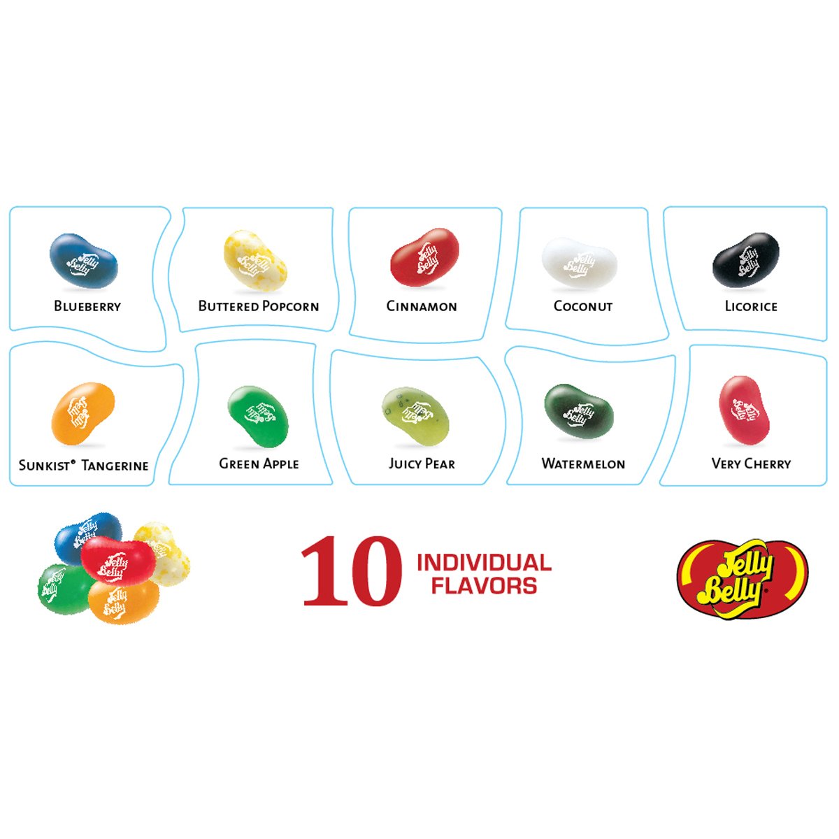 Jelly Belly 10-Flavor Christmas Box