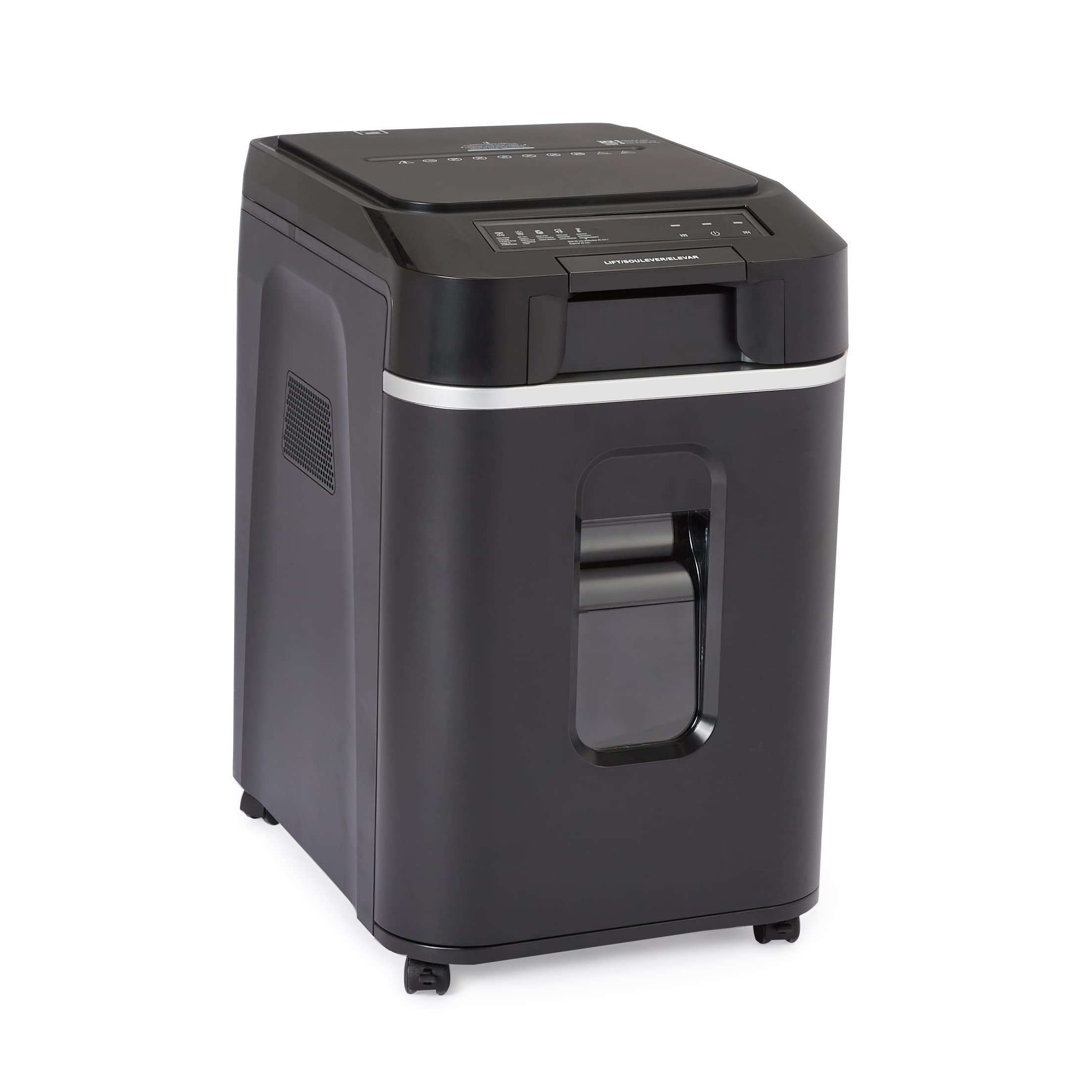 Amazon Basics 200-Sheet Auto Feed Micro Cut Paper Shredder with Pullout Basket, Black - NEW (Previously AmazonCommercial brand)