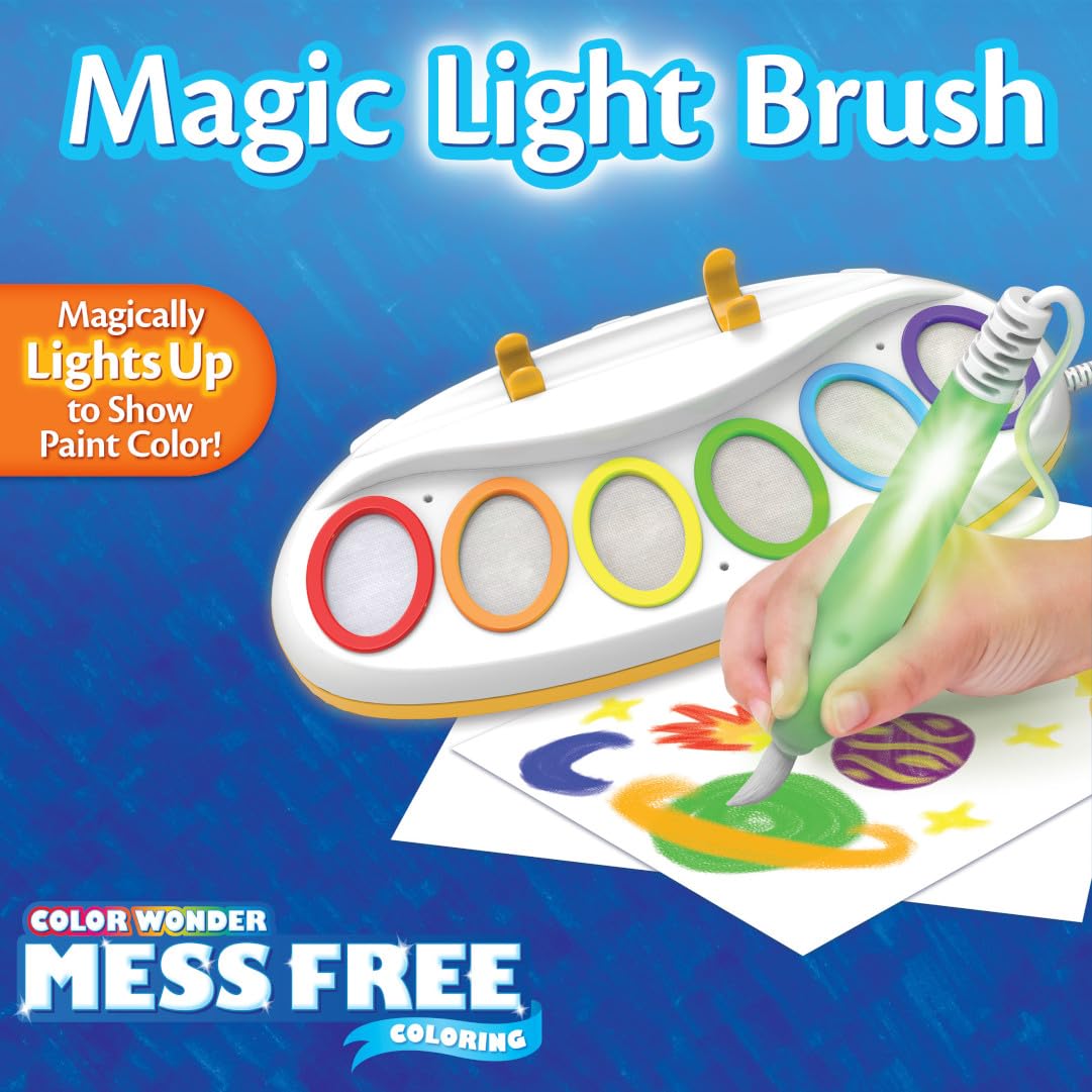 Crayola Color Wonder Magic Light Brush, Mess Free Painting Station for Kids, Holiday Gift for Kids, Toddler Toys & Activities, Ages 3, 4, 5