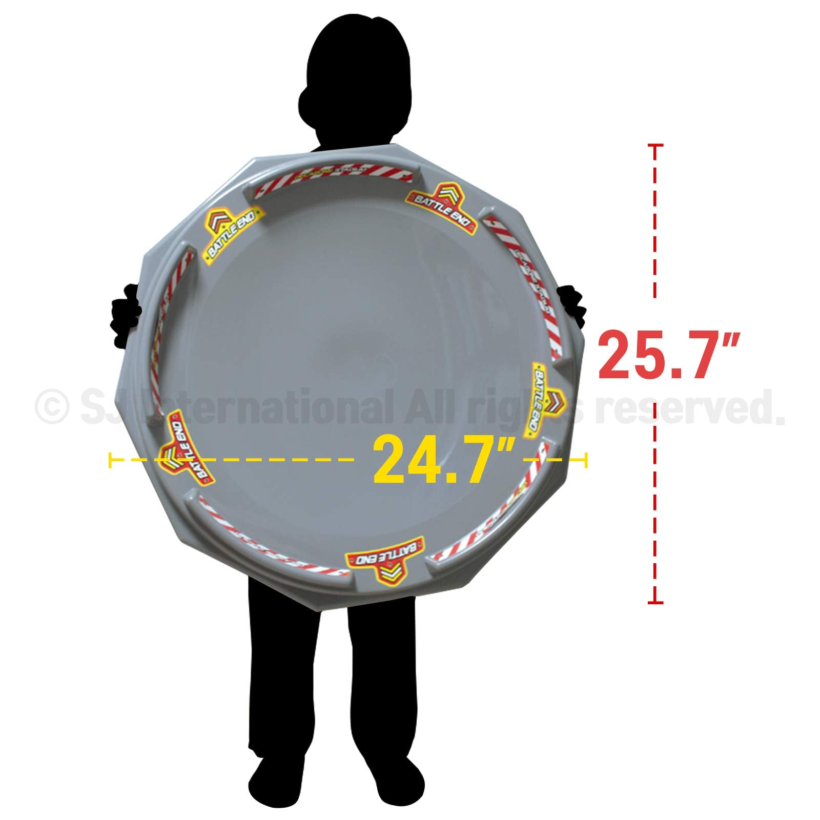 TOYMECA Decagon Battling Tops Stadium Large Size 25" Big Arena for 4~6 Kids