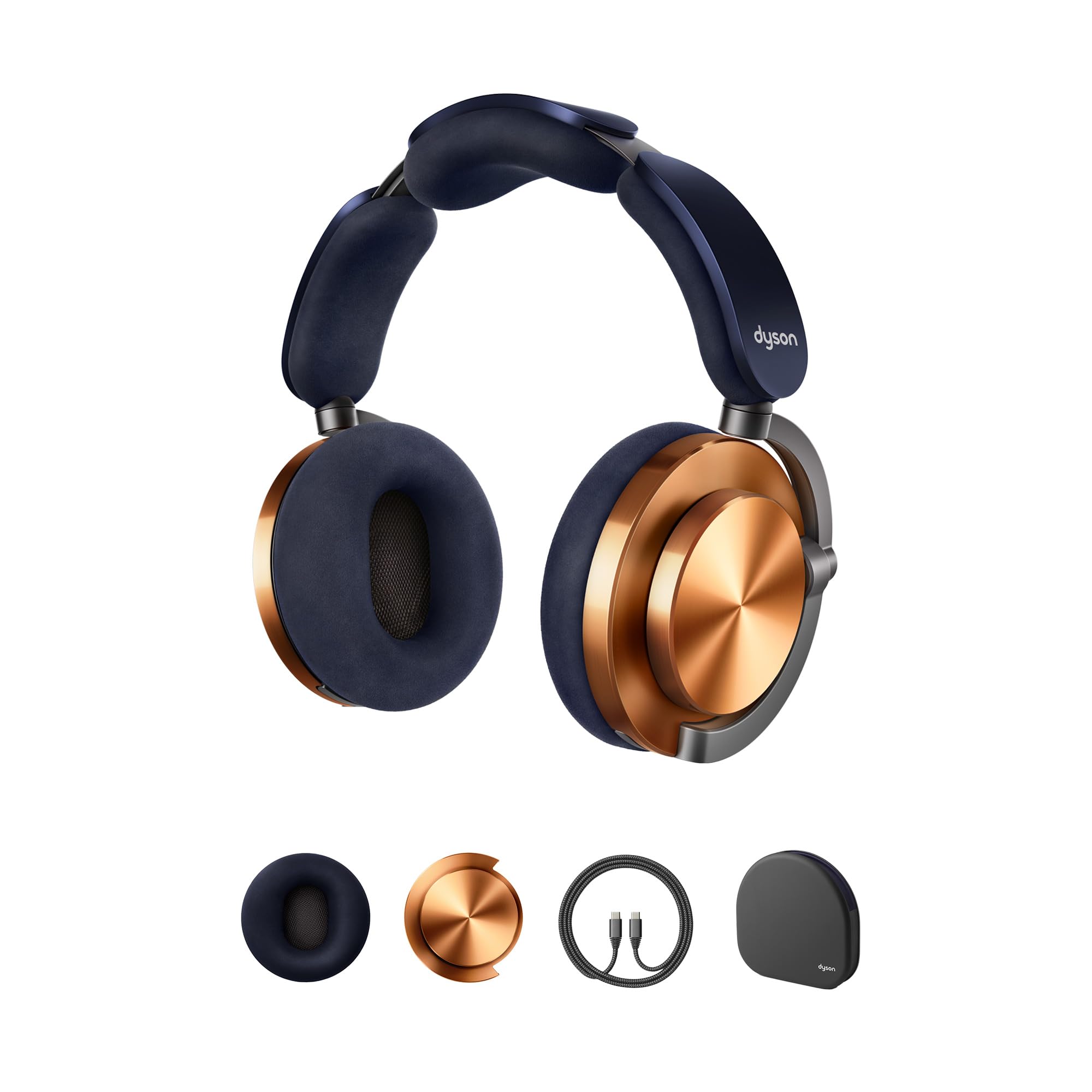 Dyson OnTrac™ Over Ear Wireless Headphones - Active Noise Cancelling, Up to 55 Hours Battery Life(2), Customizable, Transparency Mode - CNC Copper