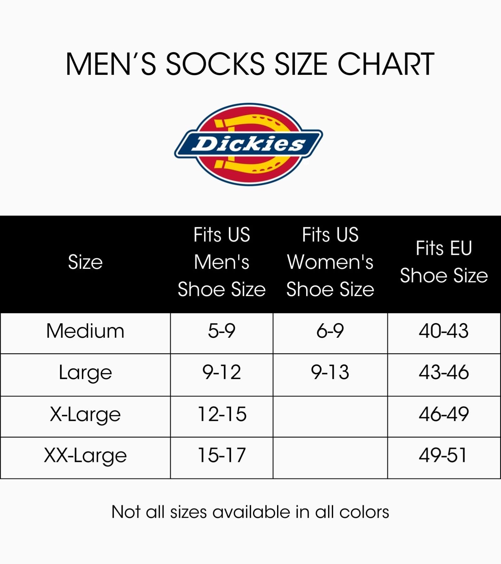 Dickies Men's Dri-Tech Moisture Control Crew Multipack Socks, Hi-vis Yellow Black (6 Pairs), Large