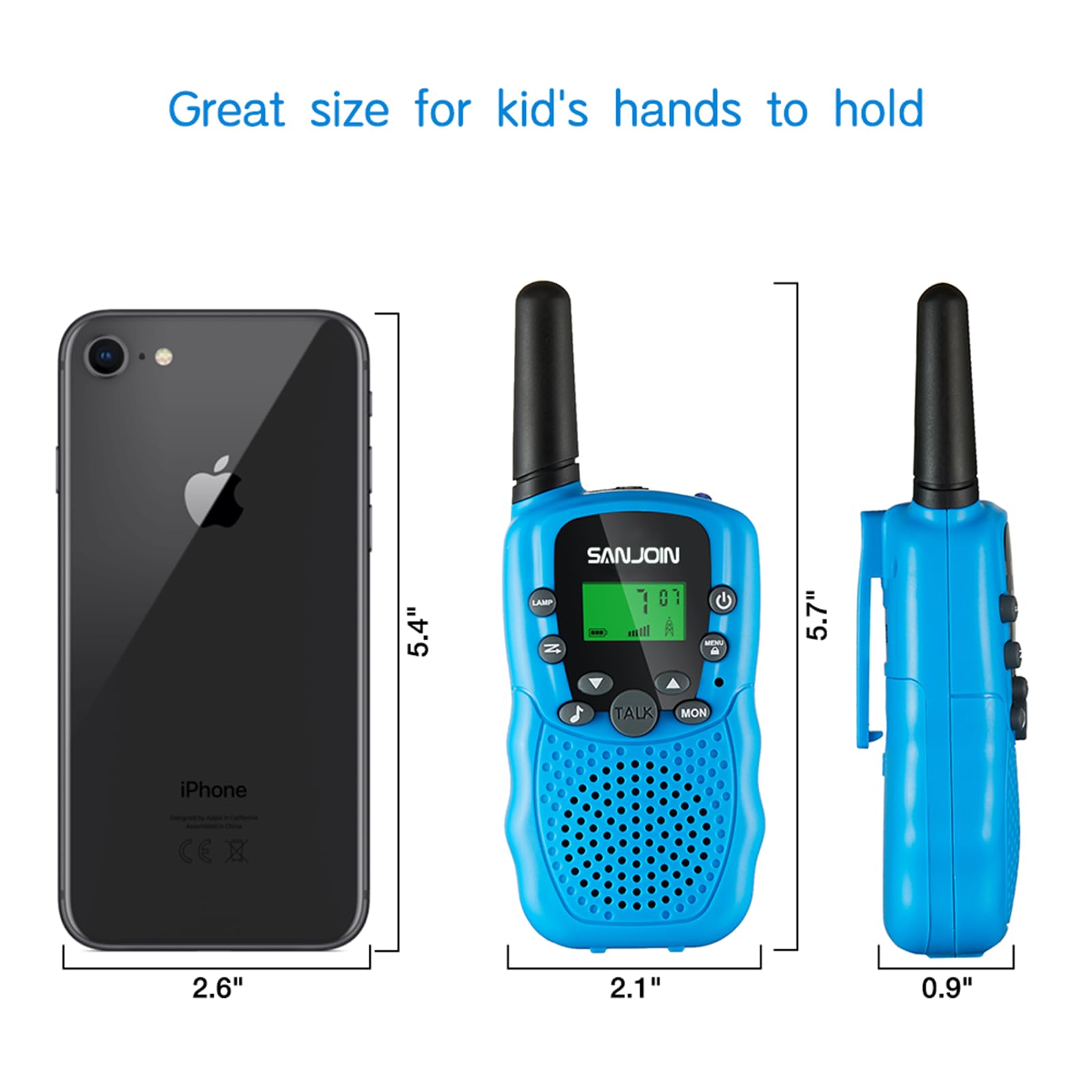 Walkie Talkies for Kids Toys for Boys Girls 4-6, 3 Miles Range Walkie Talkie to Camping, Outdoor 4 Year Old Girl Birthday Gifts for 3 4 5 6 7 Year Old Boy Girl Gifts Age 6-8 (Blue&Pink&Yellow, 3 Pack)