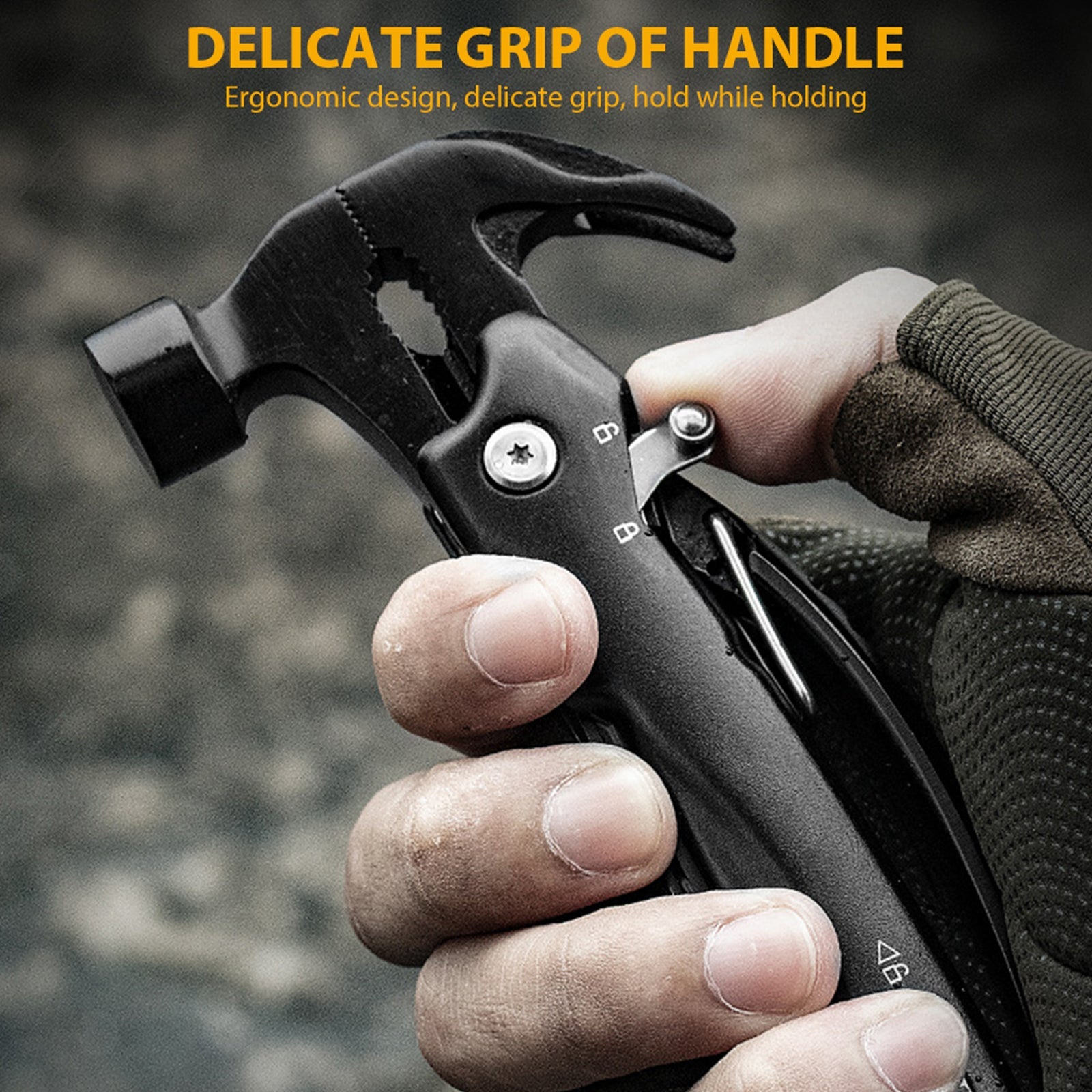 12 in 1 Premium Durable Stainless Steel Construction Multi-tool Hammer