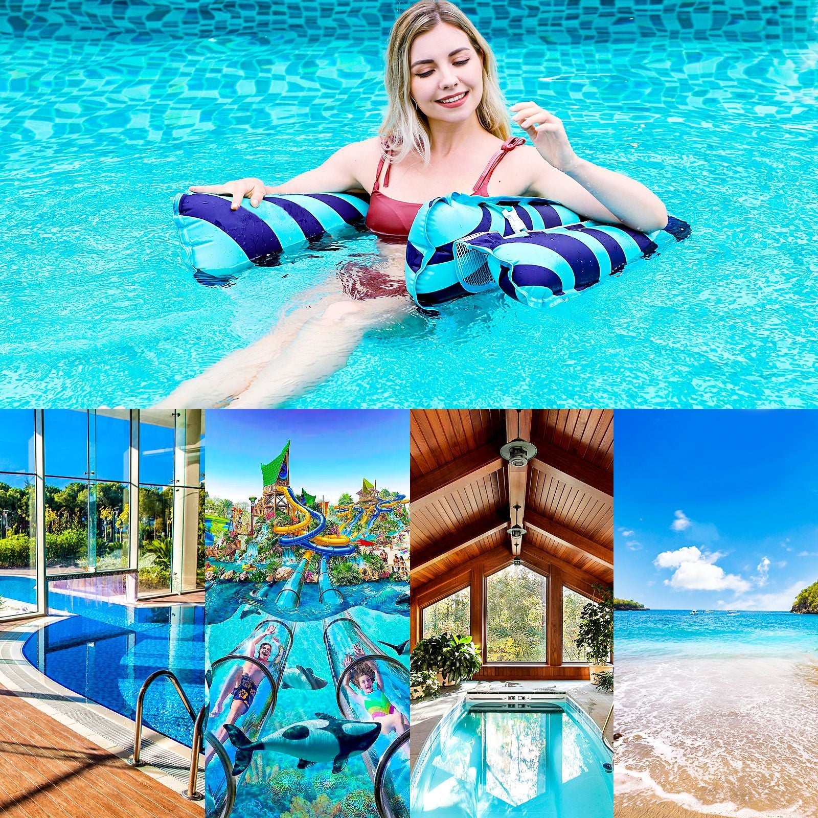 Inflatable Pool Floats Water Hammock Swimming Pool Floats Hammock