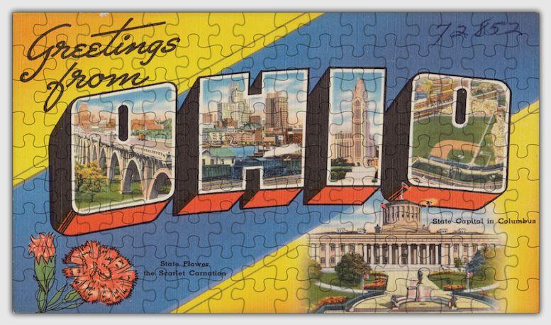 Ohio State Wooden Jigsaw Puzzle #6720