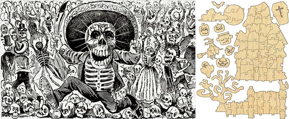 Calaveras Oaxaquena Whimsical Puzzle