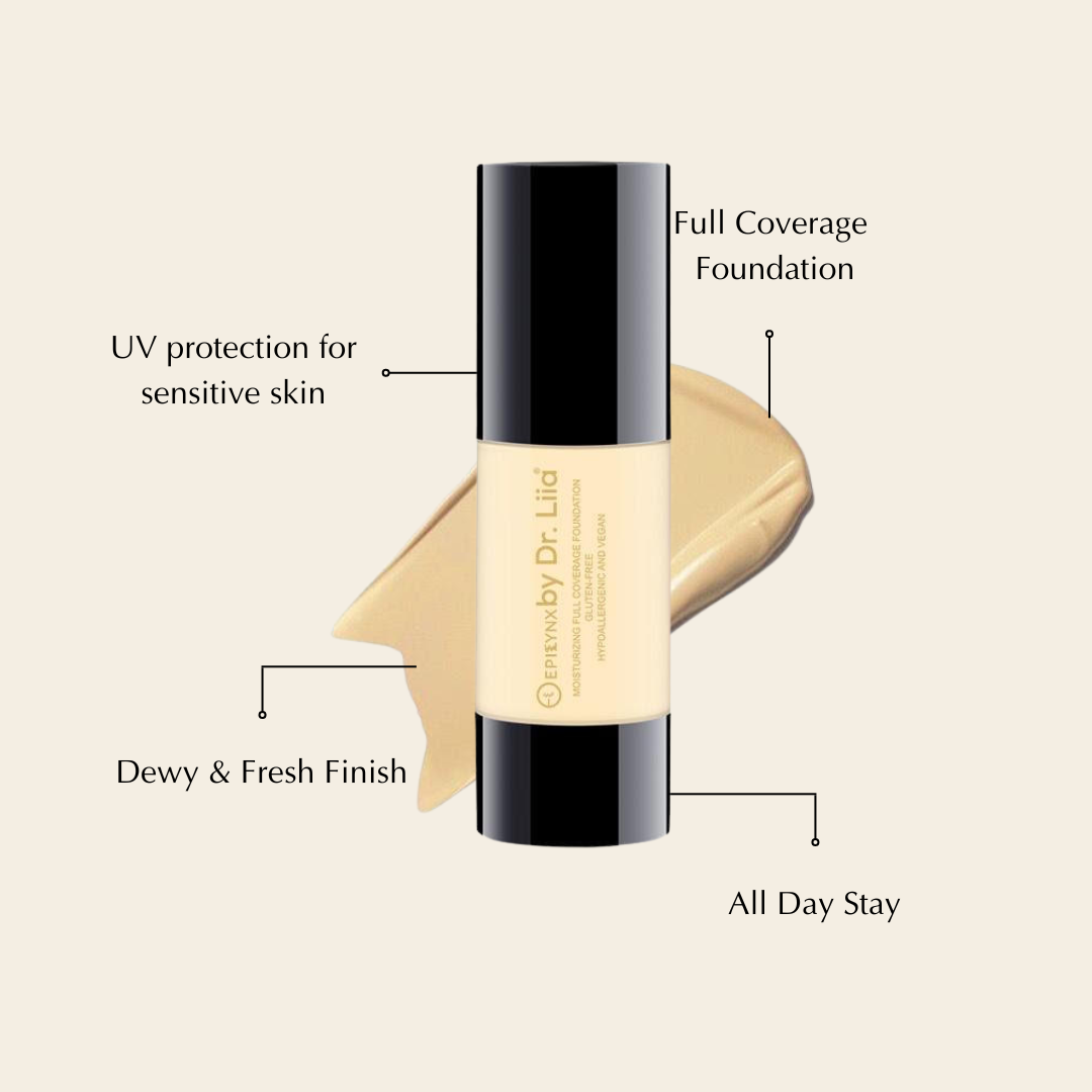 Full Coverage Foundation with SPF 15 For Flawless Skin