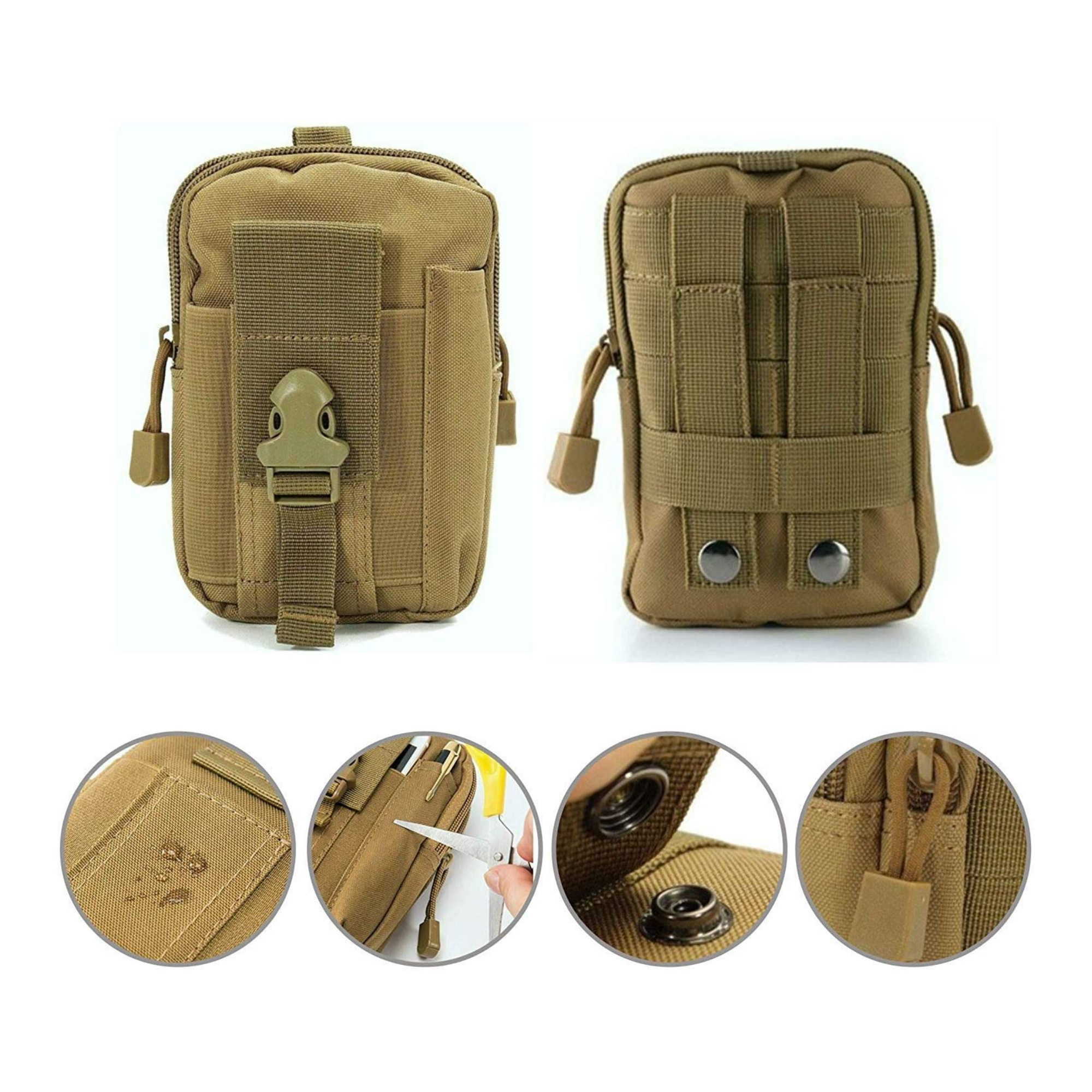 Tactical MOLLE Pouch & Waist Bag for Hiking & Outdoor Activities