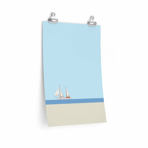 Sail Boat in the Ocean Poster