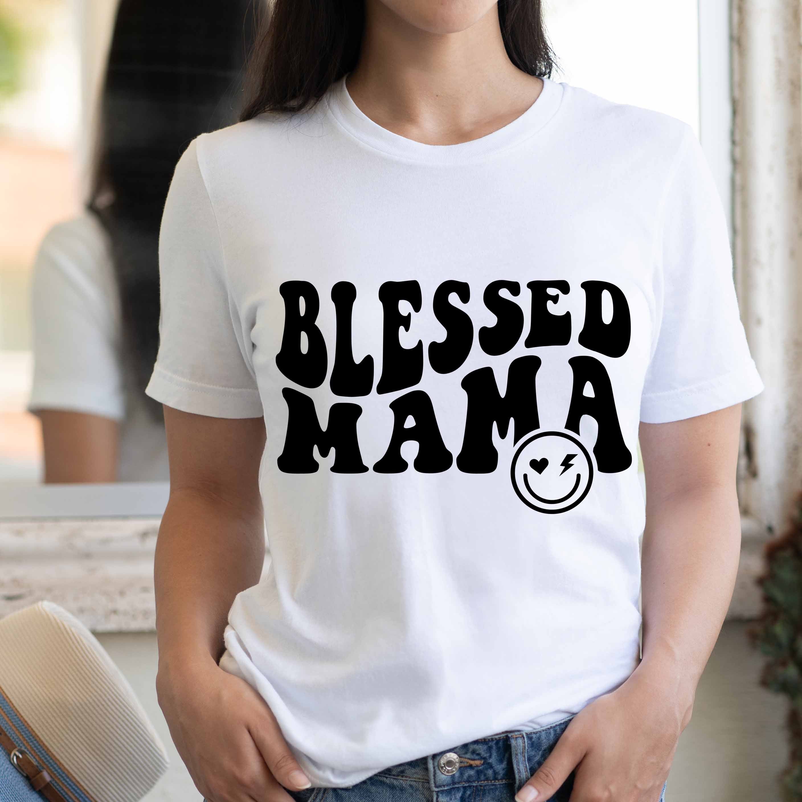 Blessed Mama Mother's Day Graphic Tee