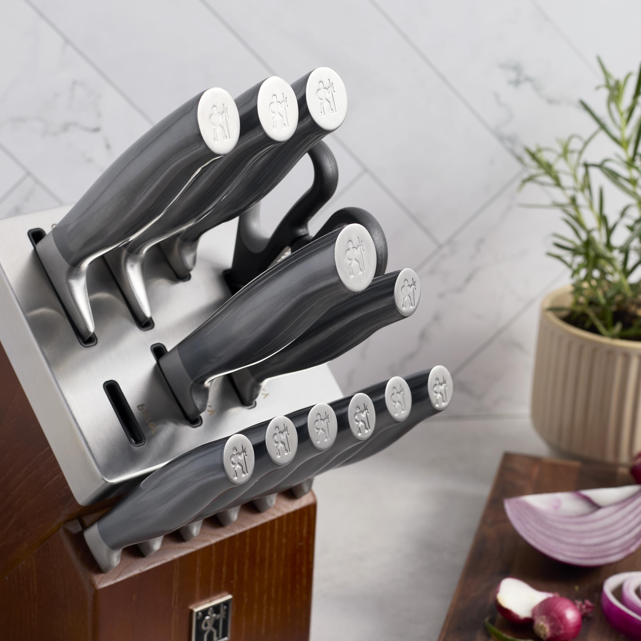 J.A. Henckels International Graphite 14-pc Self-Sharpening Block Set