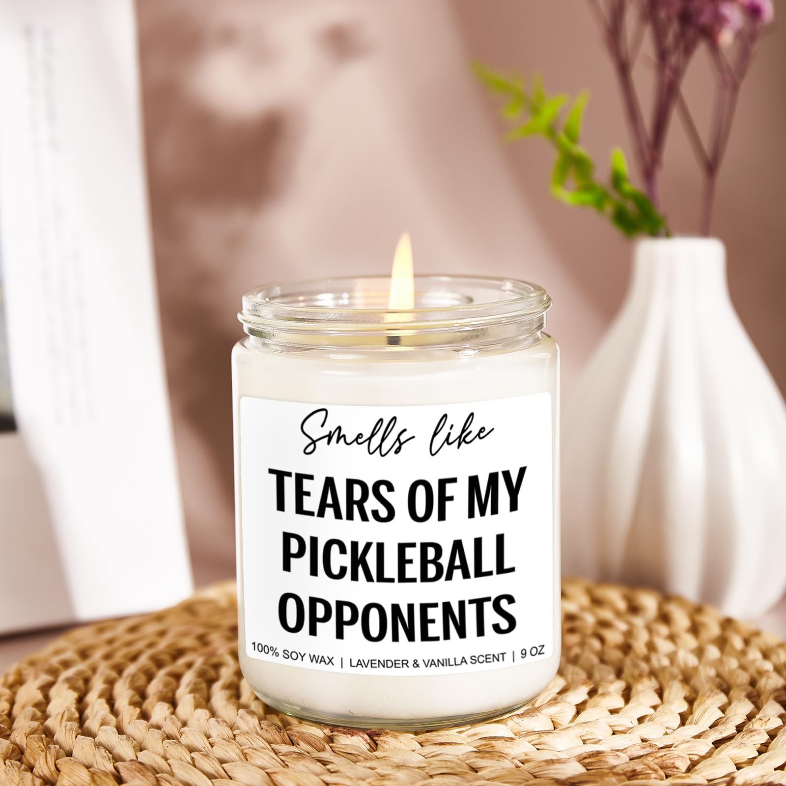 Younift Tears of My Pickleball Opponents Candle, Pickleball Gifts, Pickleball Accessories, Christmas Gifts for Pickleball Lovers, Pickleball Gifts for Men, Women, Dad, Mom, Funny Pickle Ball Gifts