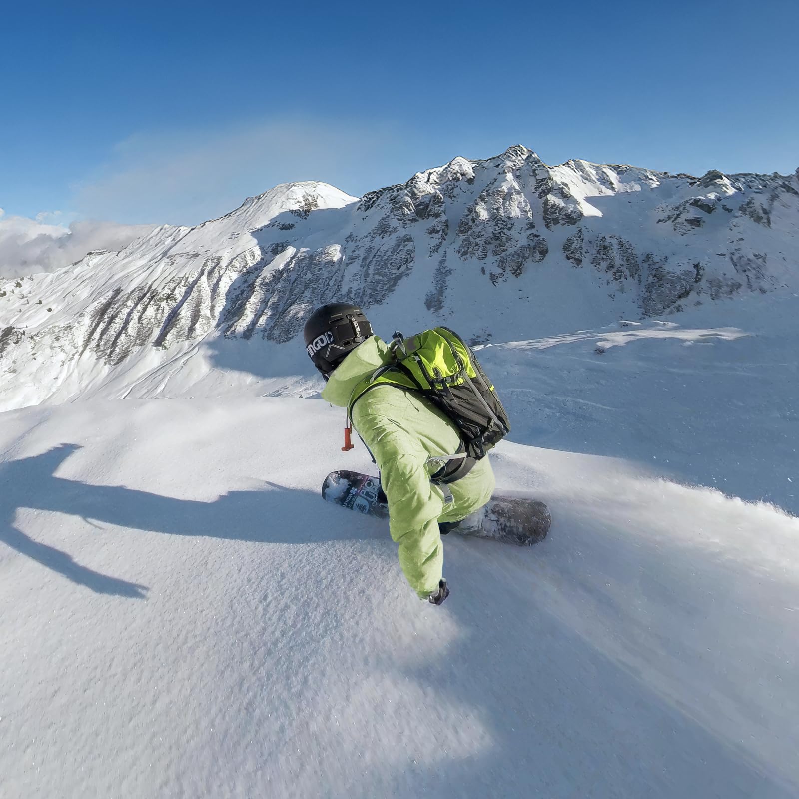 Insta360 X4 Snowboard Bundle - 8K Waterproof 360 Action Camera, 4K Wide-Angle Video, Invisible Selfie Stick Effect, Removable Lens Guards, 135 Min Battery Life, AI Editing, No Micro SD Card