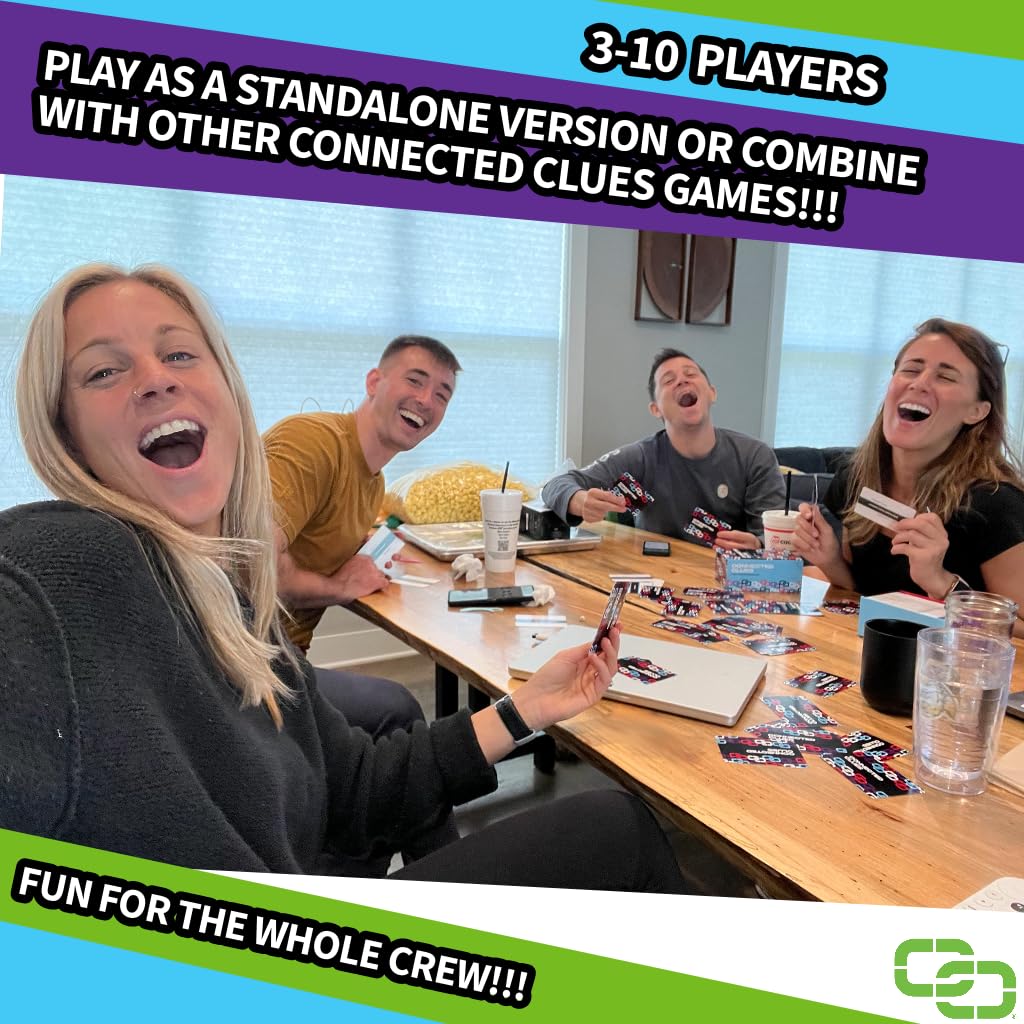 Connected Clues Uncensored - A Party Game for Clever Friends | Phrase Guessing Fun Based on The Popular Before and After Game Show Category | Play Standalone or Mix with Base Game