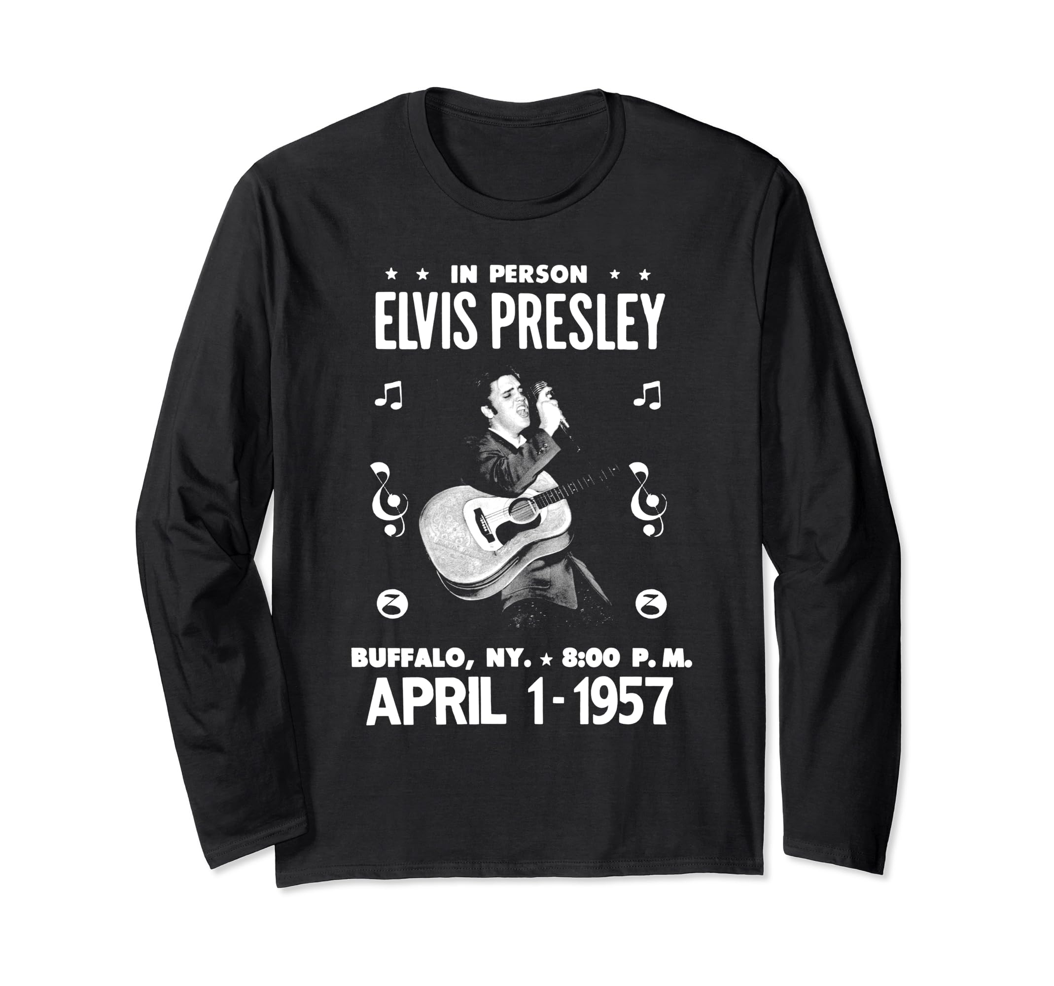 Elvis Presley Official Gig Poster Long Sleeve T-Shirt