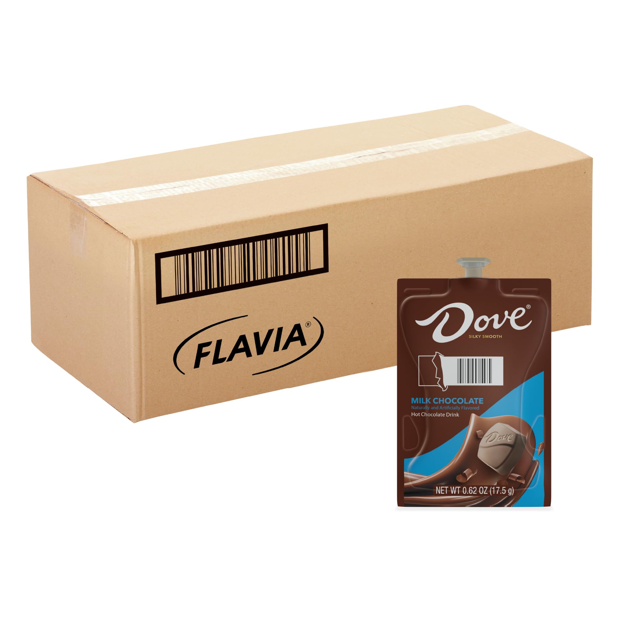 FLAVIA DOVE Hot Chocolate, 18-Count Fresh Packs (Pack of 4)