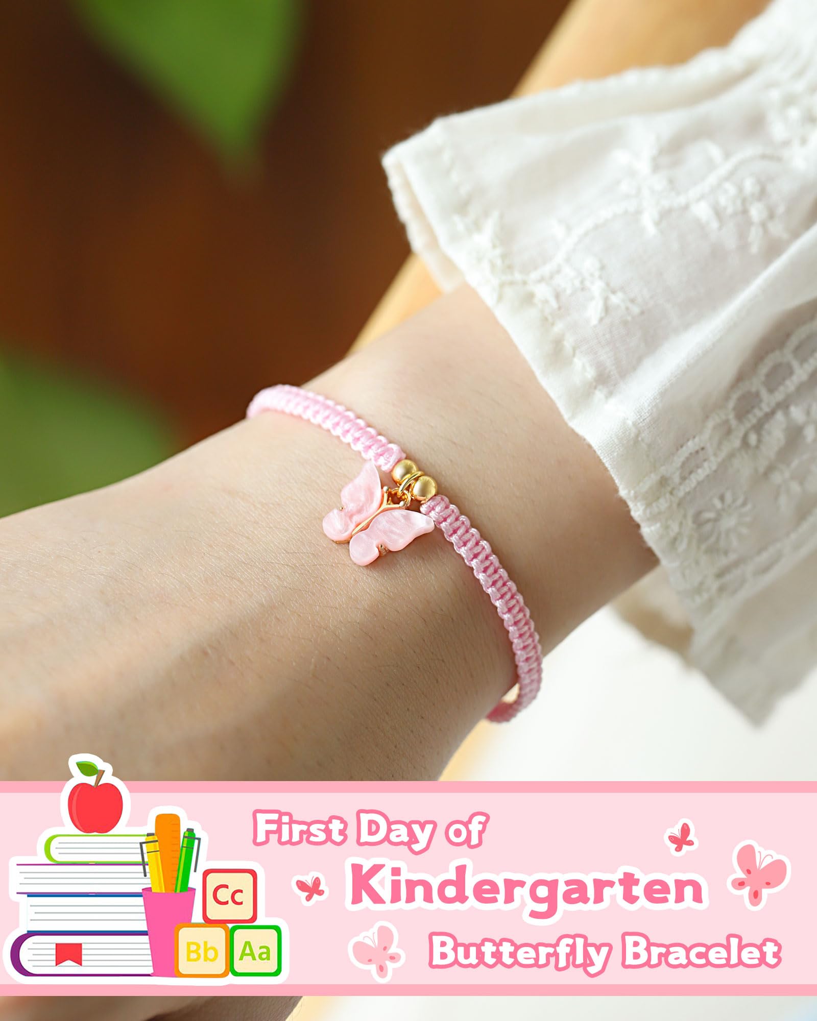 Kidbbi Back to School First Day of Kindergarten Bracelet First Day of School Bracelets Back to School Gifts for Kids Girls