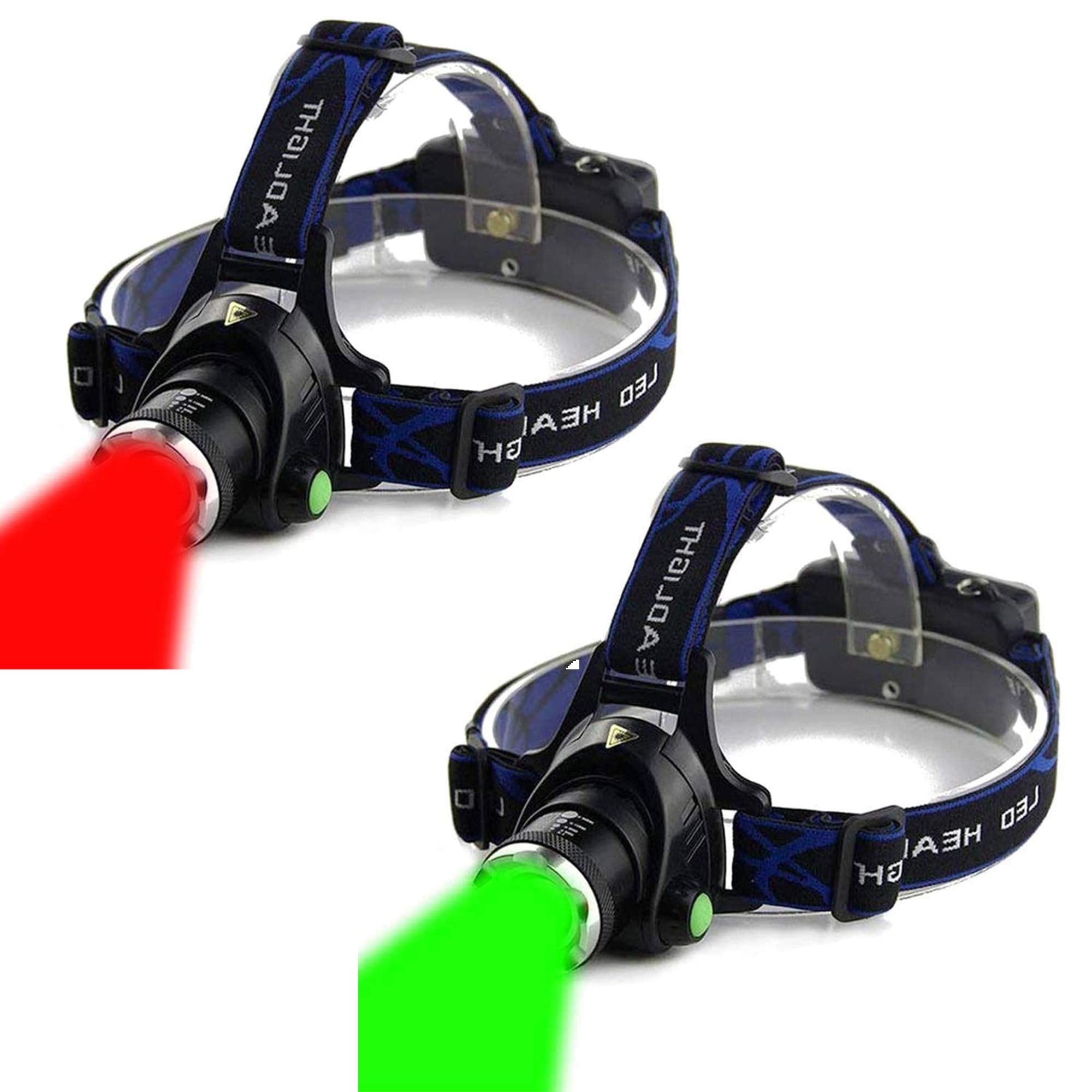 Red Light Headlamp and Green Light Headlamp Bundle
