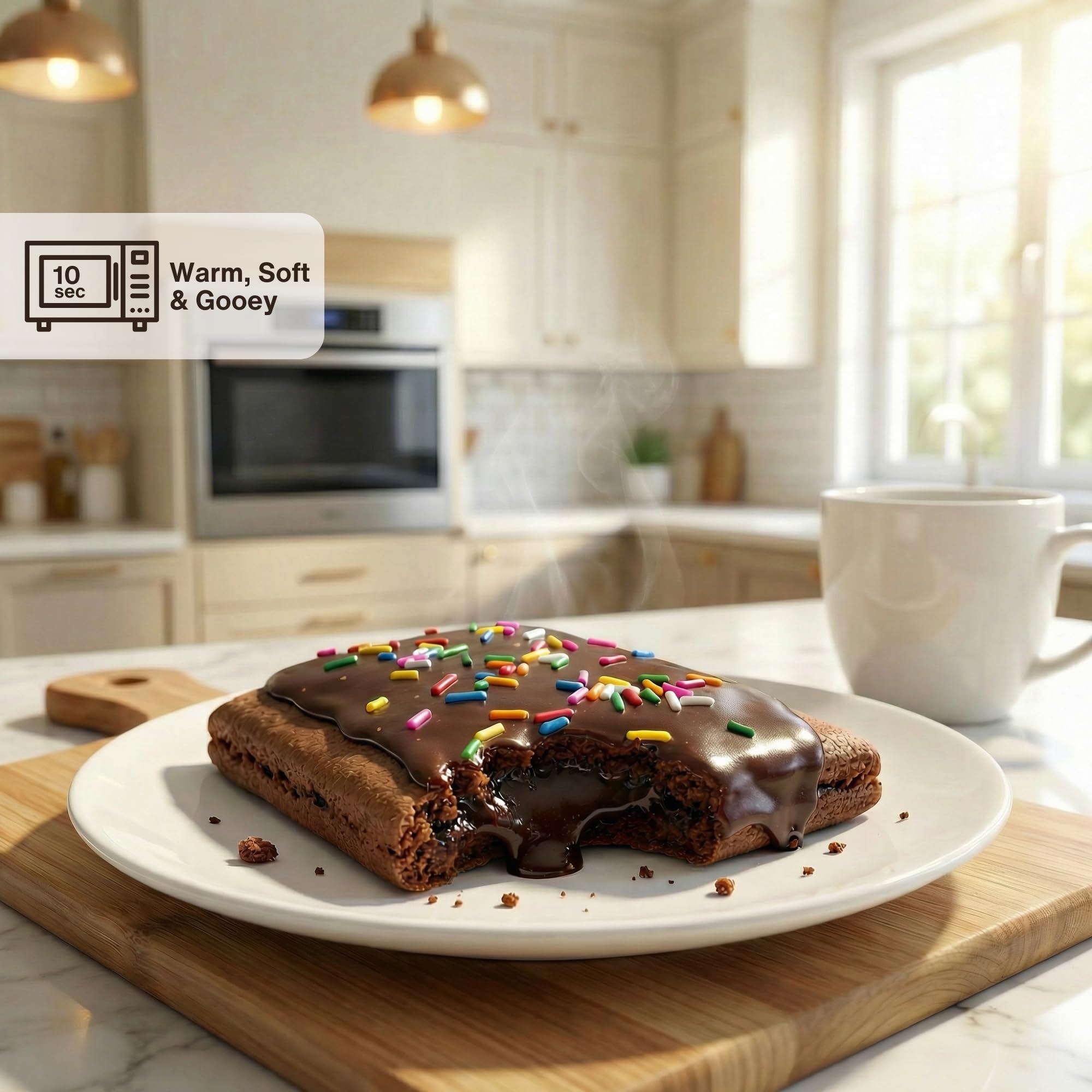 Legendary Foods 22g Protein Pastry 0g Added Sugar, Low Carb, Gluten Conscious, Keto Snack, Ideal for Glucose Management, Includes Whey Protein Isolate, 8 Pack Double Chocolate
