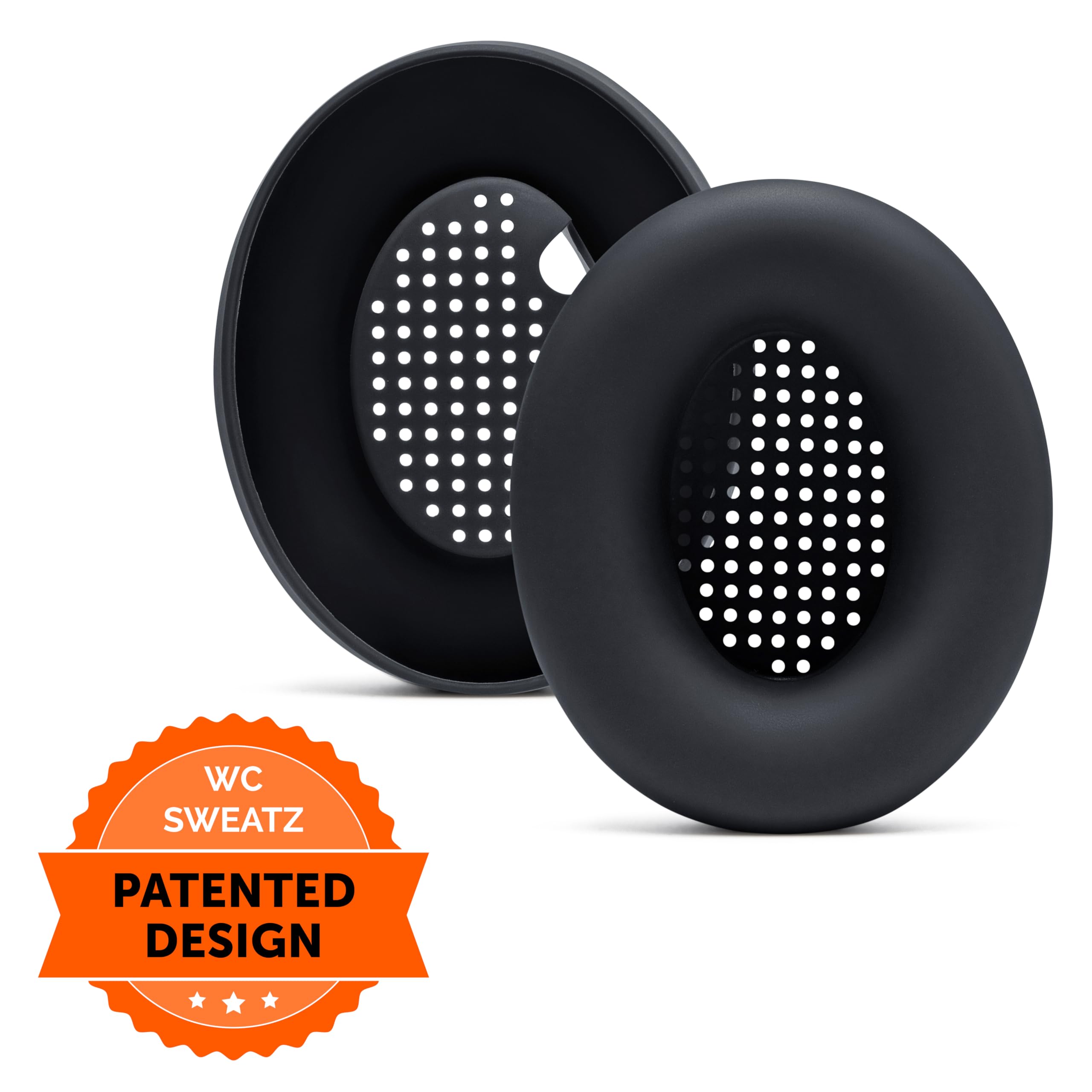 WC SweatZ XM4 - Patented Protective Earpad Sweat Covers for Sony WH1000XM4 by WC | Silicone Ear Covers for Sony WH-1000XM4 Headphones | Sweatproof & Easily Washable | Black