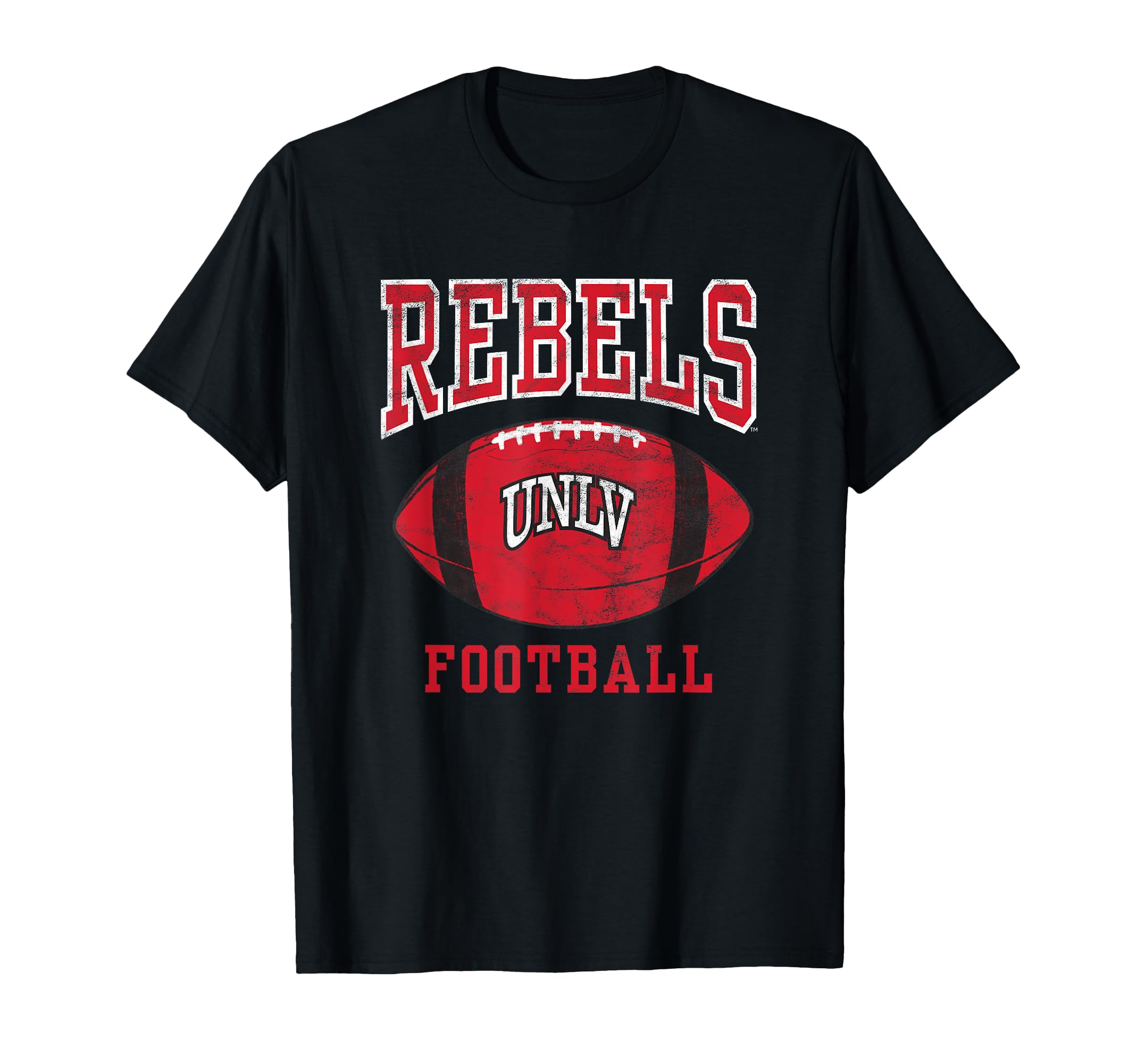 Nevada Las Vegas UNLV Rebels Football Ball T-Shirt