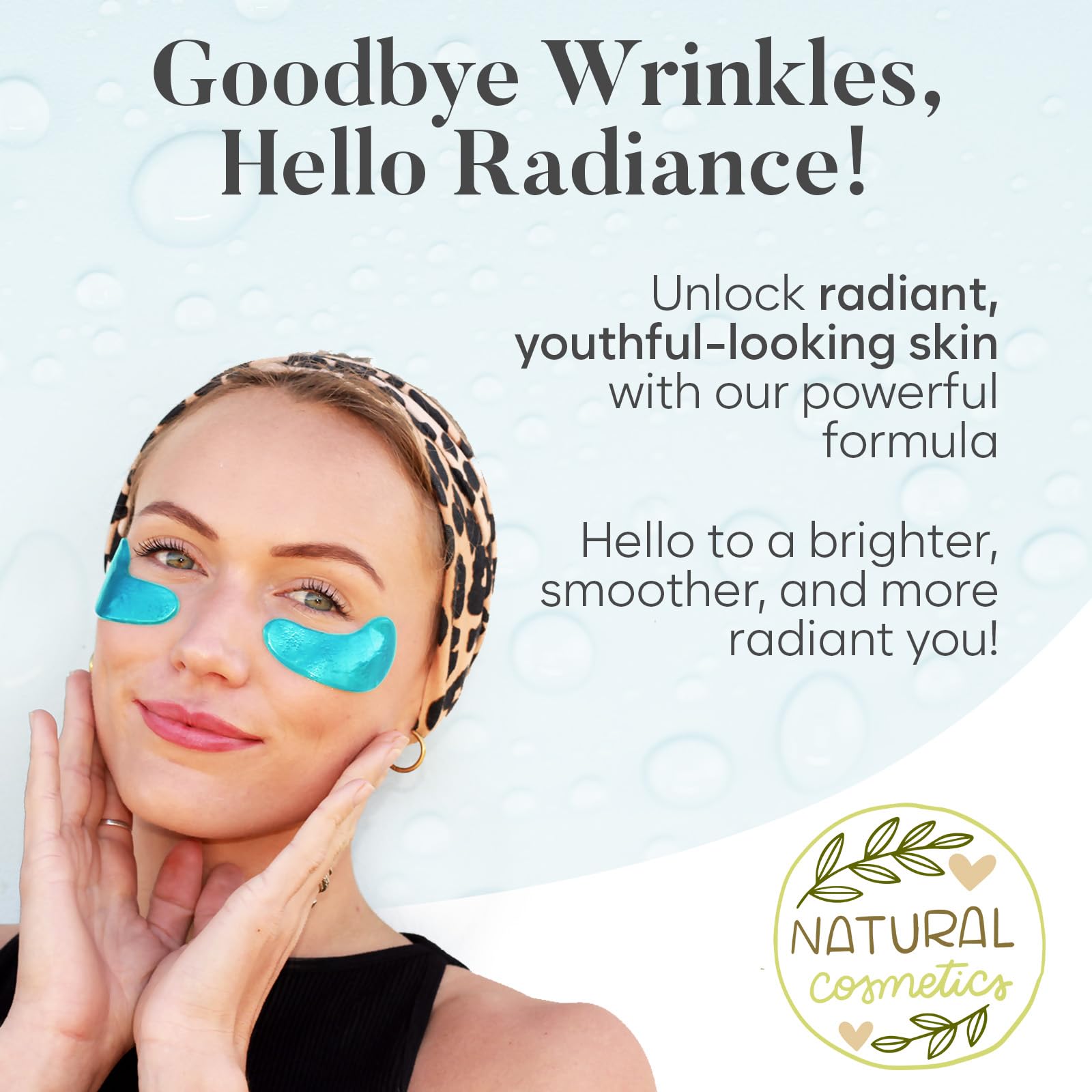 AURAE Hyaluronic Acid Under Eye Patches (30 Pairs) - For Dark Circles & Puffiness - Hydrating Eye Mask for Care