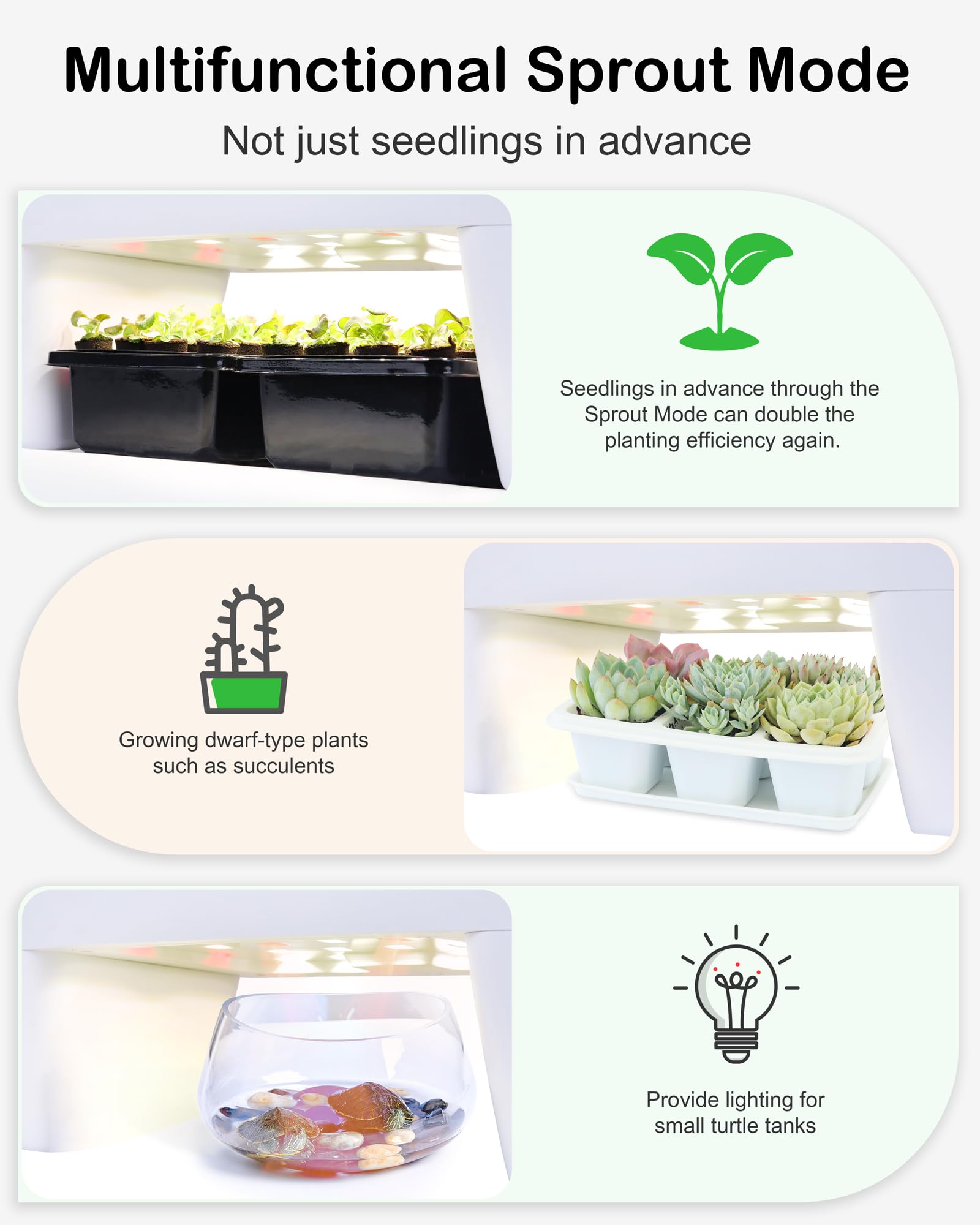 DRYADES Hydroponics Growing System Kit 16Pods, Herb Garden with Sprout Mode Can Seedling in Advance, Indoor Garden Planter for Home Office School with LED Grow Light, for Mom Women, White