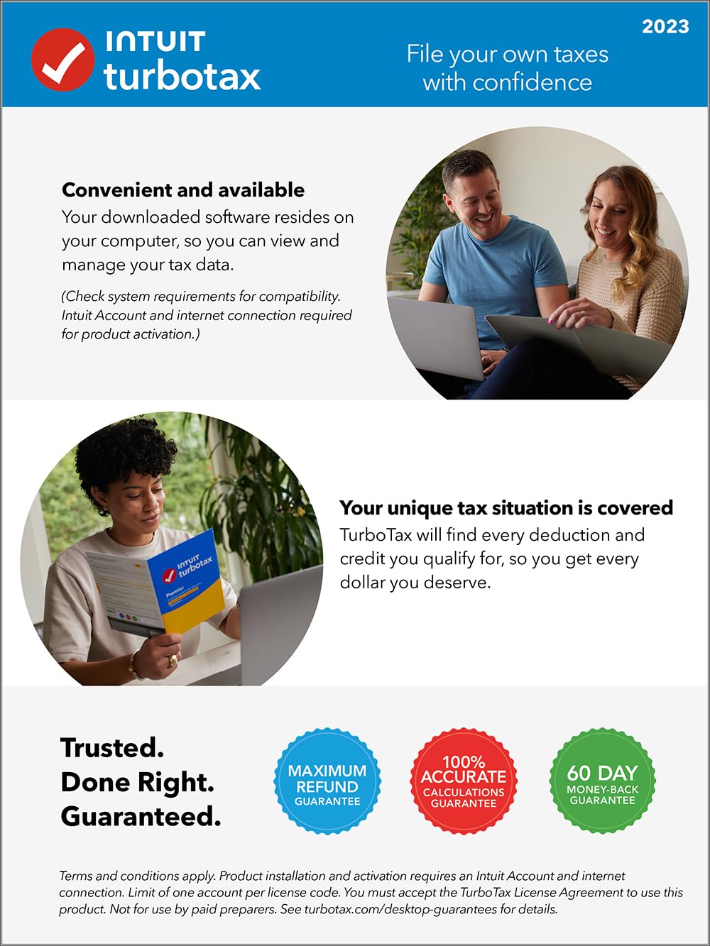 [Old Version] TurboTax Deluxe 2023, Federal Tax Return [PC/Mac Download]